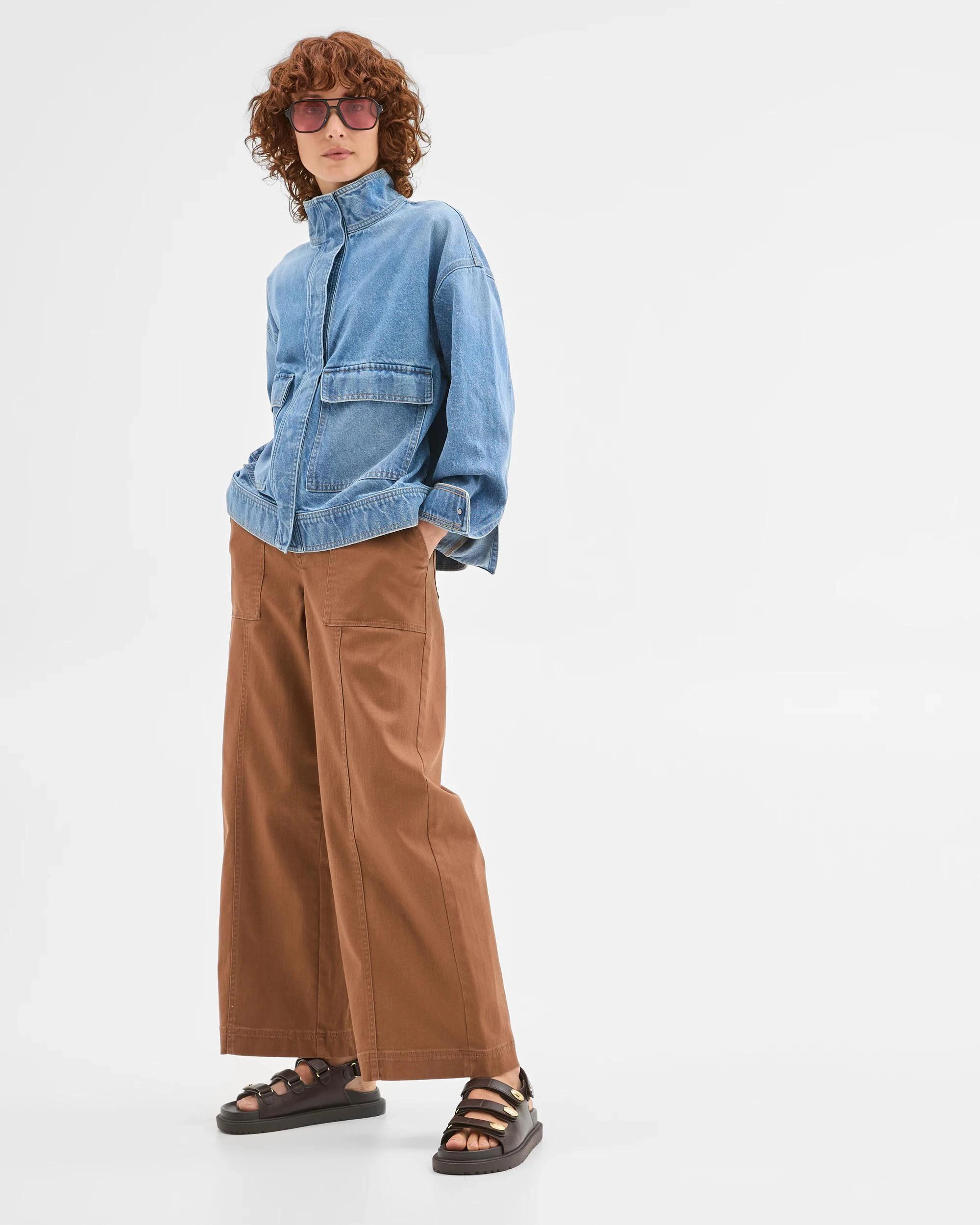 2 Target Denim Denim Funnel Neck Jacket DUSTY INDIGO, 2 of 8