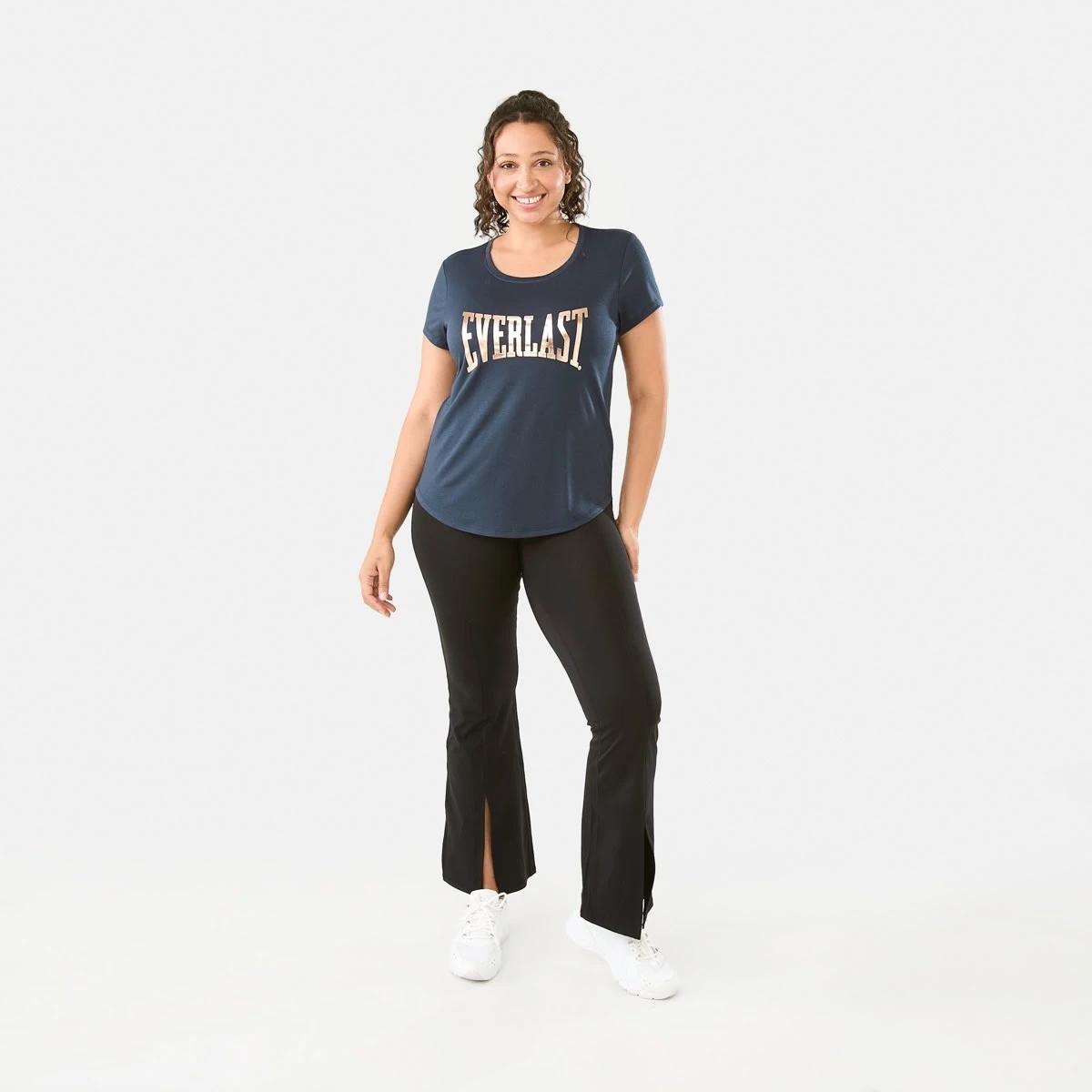 6 Everlast Womens Scoop Neck T-shirt EVERLAST DOGBONE INDIA INK, 6 of 6