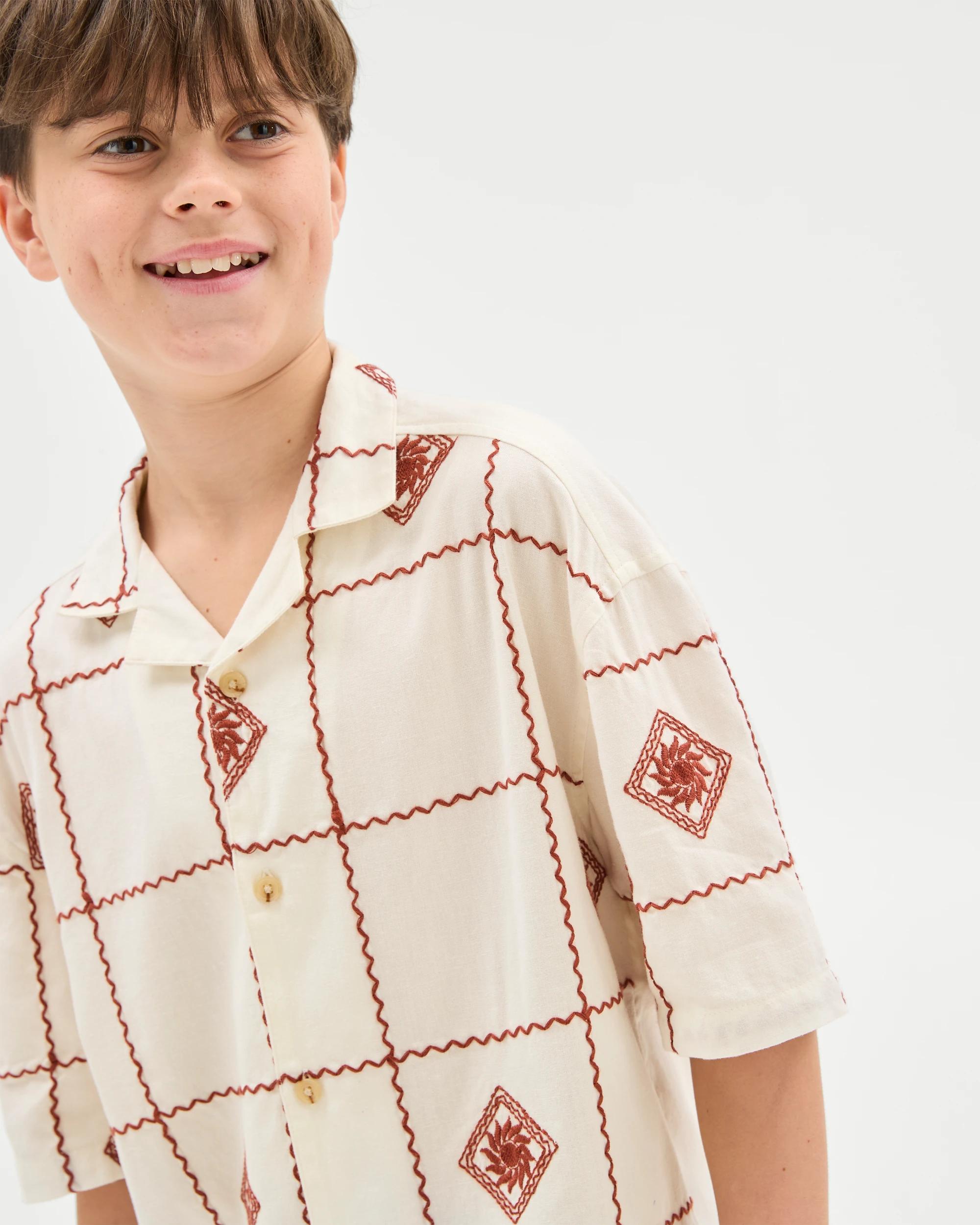 1 Target Embroidery Shirt WHITE, 1 of 6