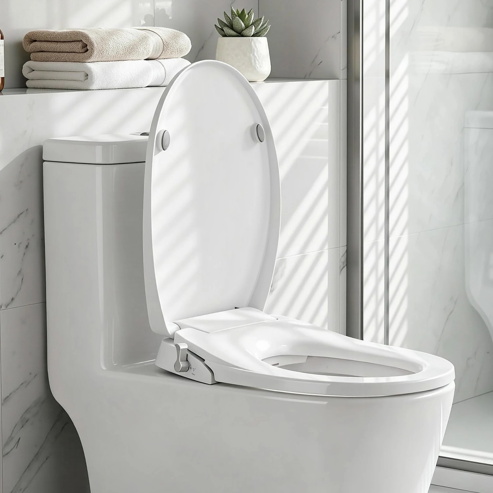 8 Cefito Non Electric Bidet Toilet Seat O-Shape - White, 8 of 8