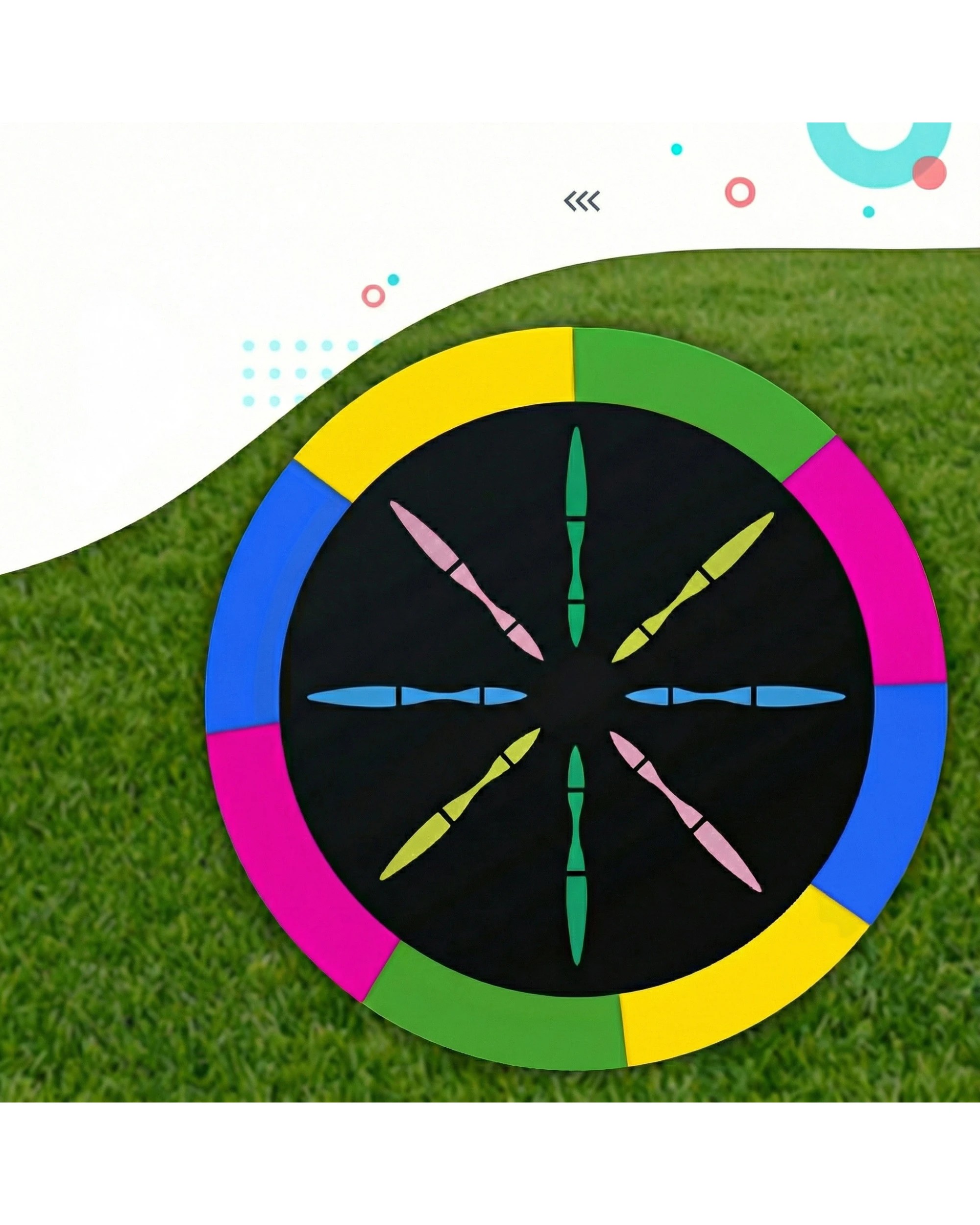 7 Kahuna Trampoline 10 ft with Basketball Set - Pattern, 7 of 7