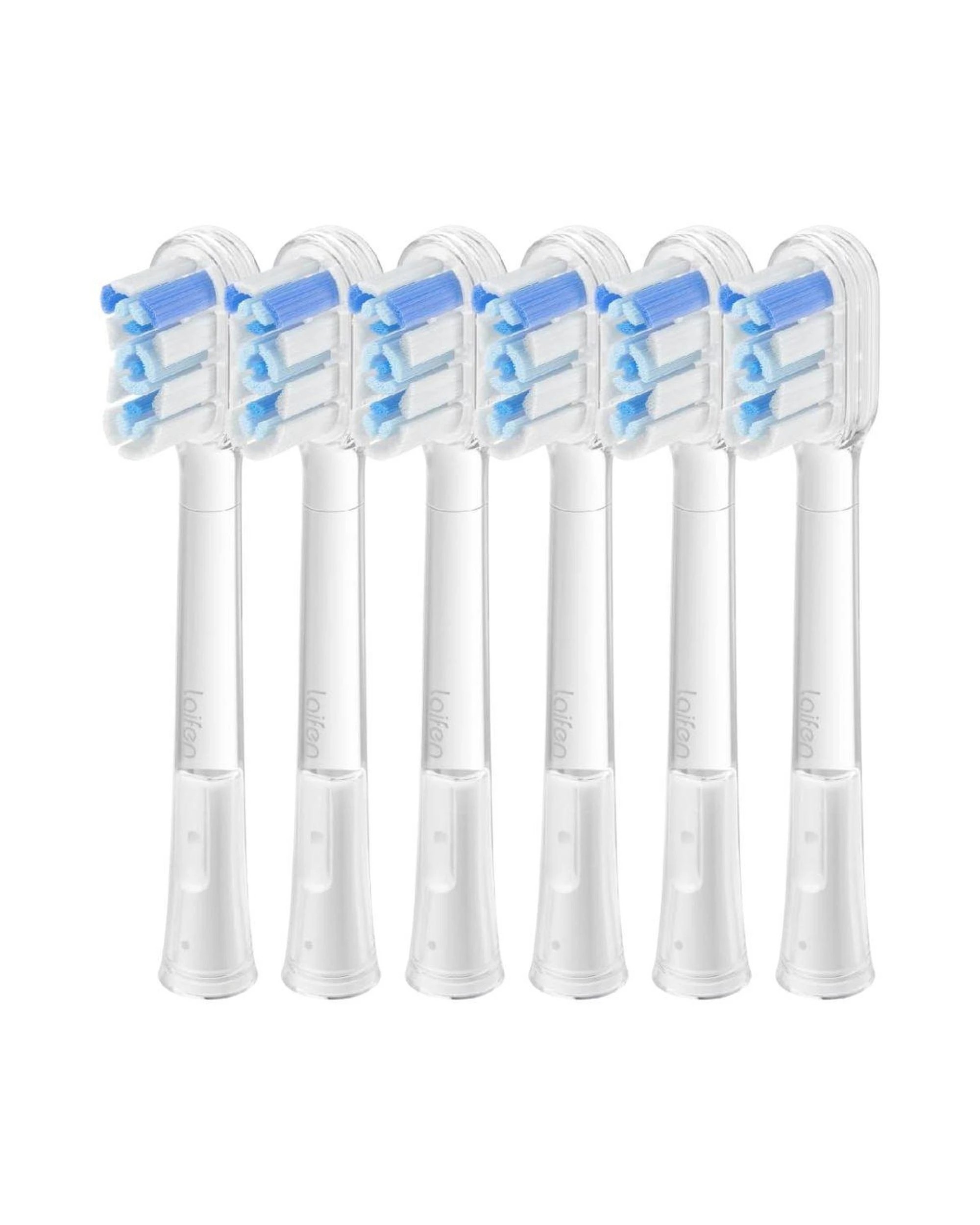1 Laifen Cushioned Toothbrush Heads 6 Pack Super Clean Compatible with Wave and Wave Special, 1 of 7