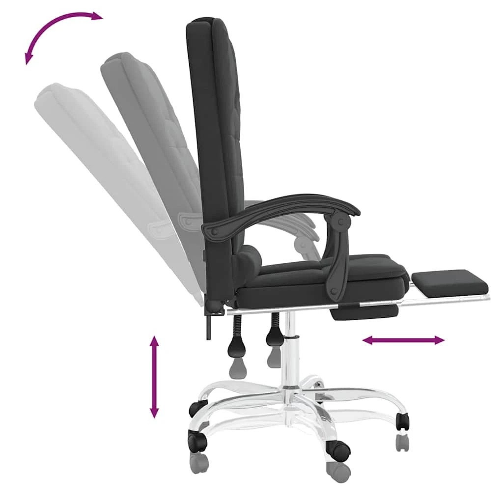 8 vidaXL massage office chair Yes - Black, 8 of 9