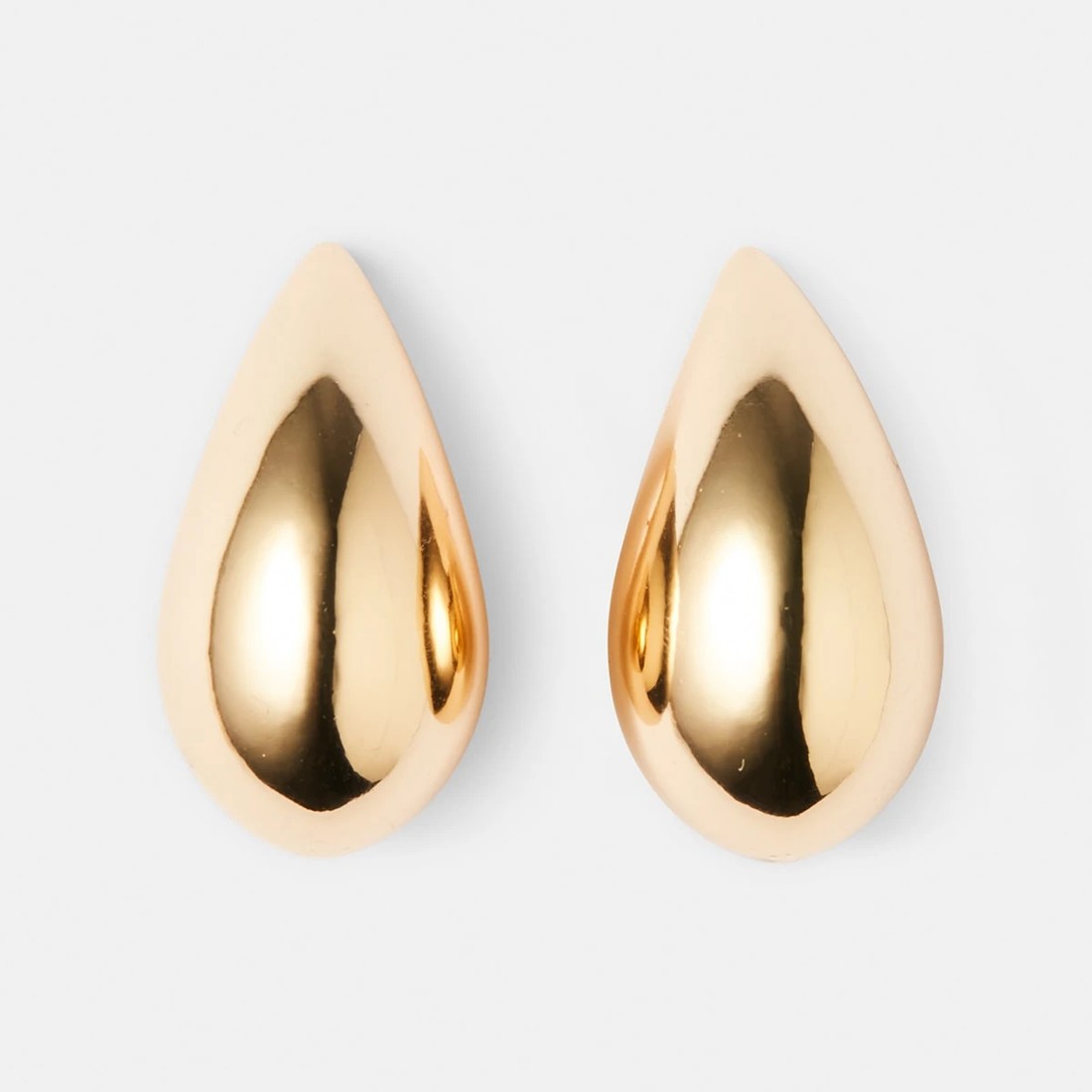 1 Large Teardrop Earrings - Gold Tone, 1 of 5