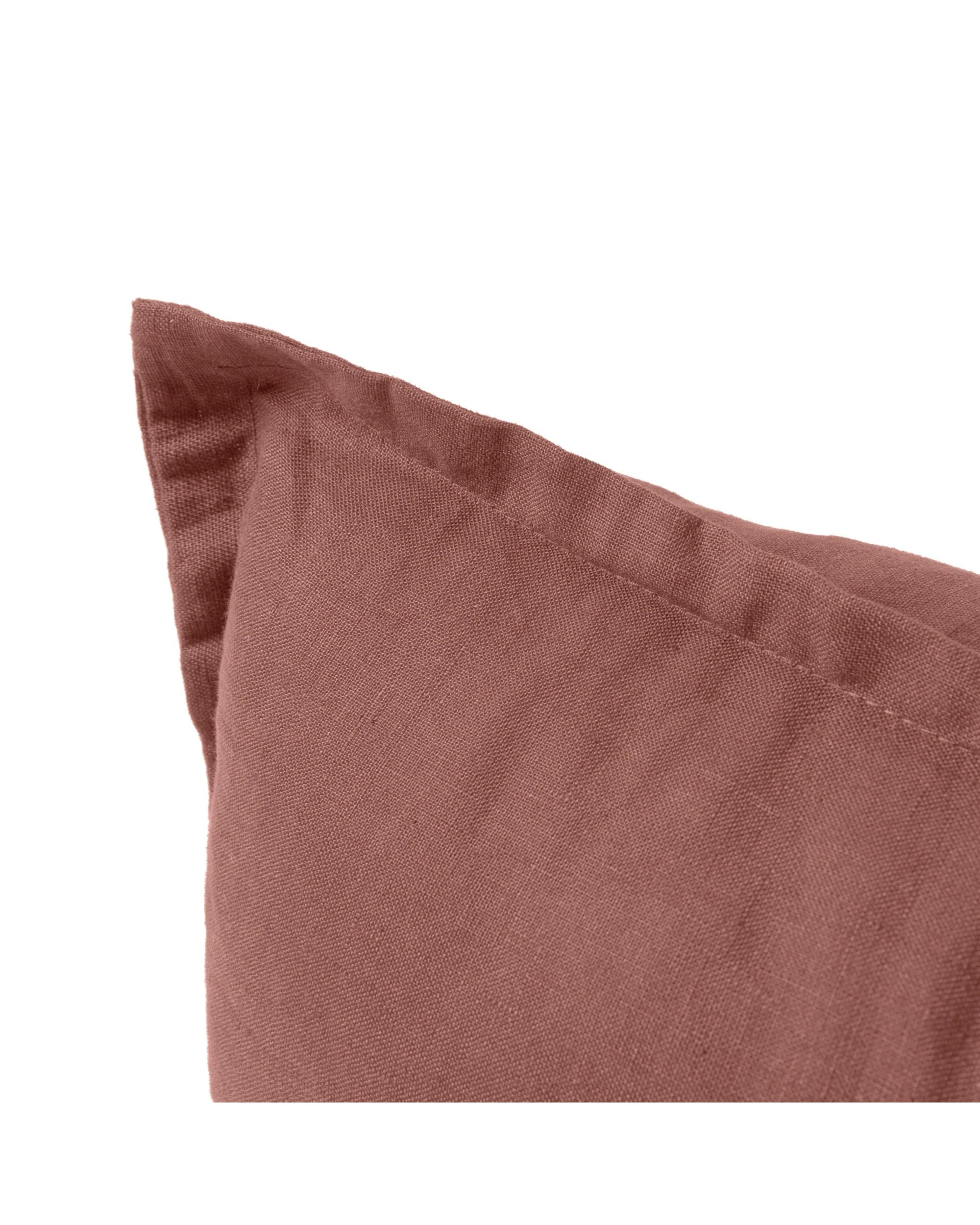 4 Natural Home ARDENNE Washed French Linen Rectangular Cushion with Oxford Edge 40x60cm - Clay, 4 of 9