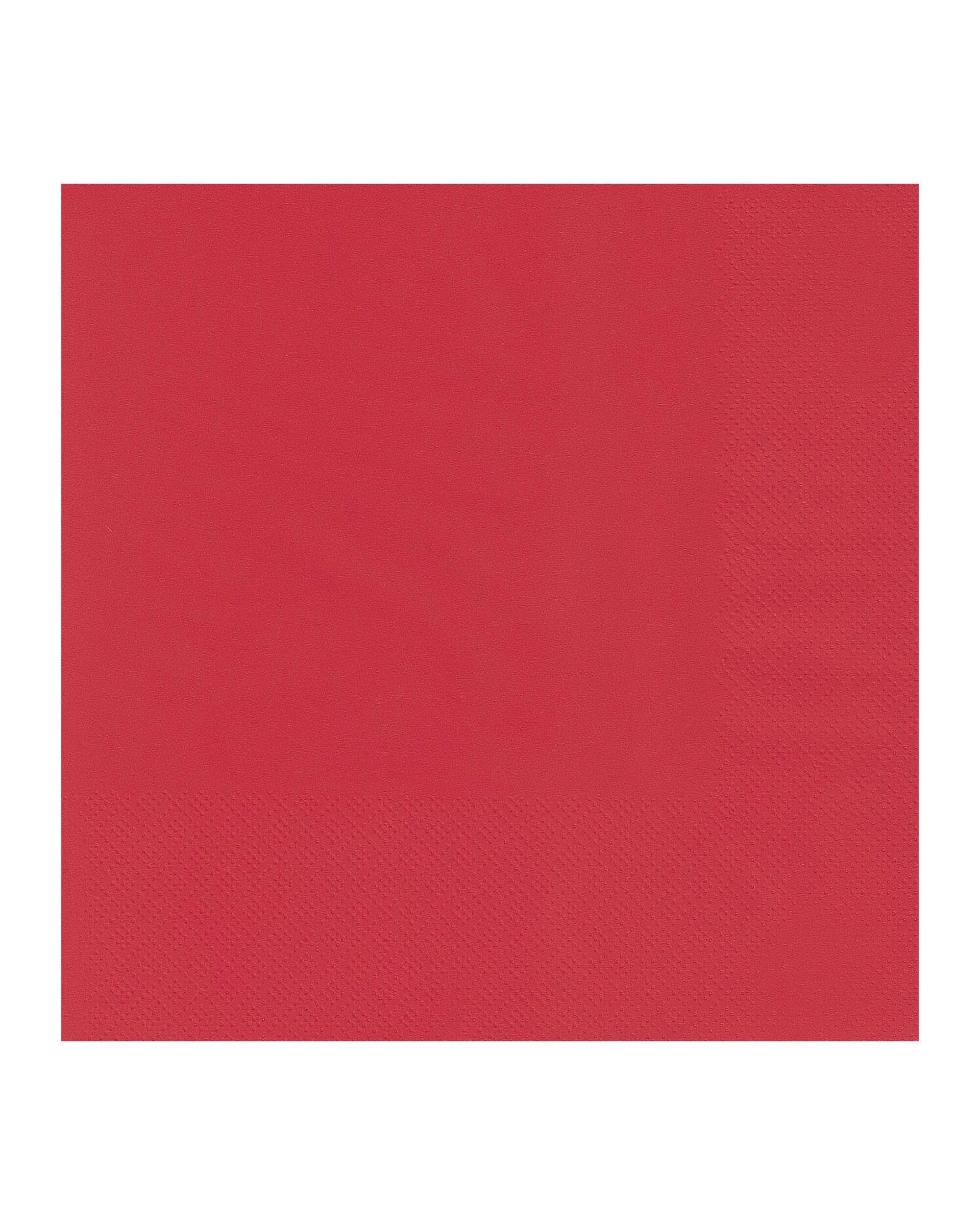 1 Alpen Red Cocktail Napkins / Serviettes Pack of 50 - Red, 1 of 1