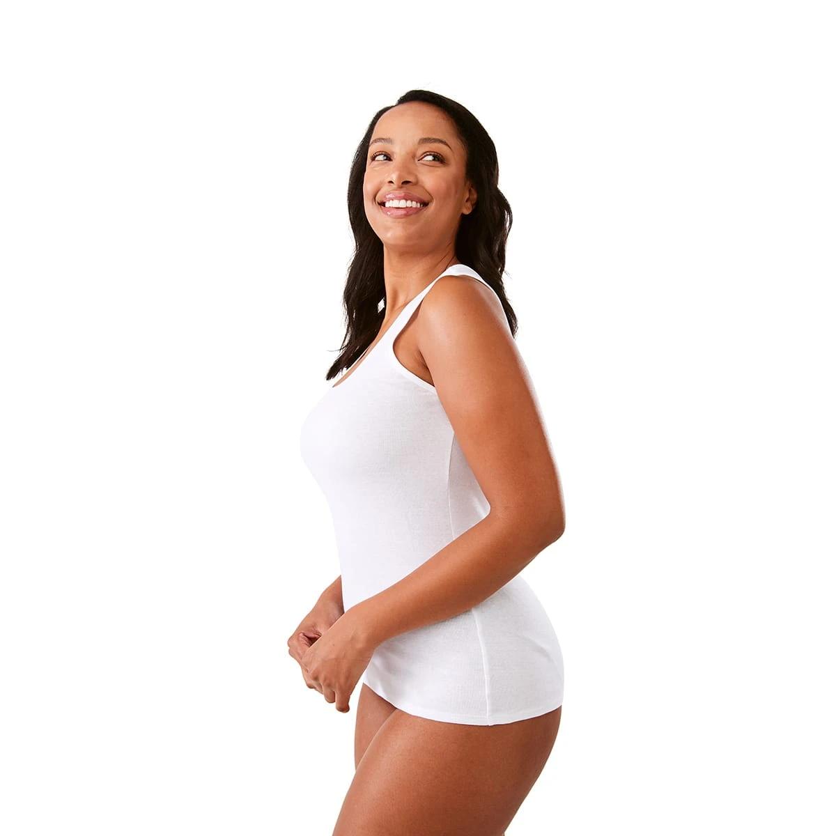 4 3 Pack Essential Cotton Tank White, 4 of 9