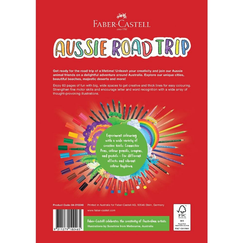 2 Faber-Castell Aussie Road Trip Colouring Book 60 Pages, 2 of 3
