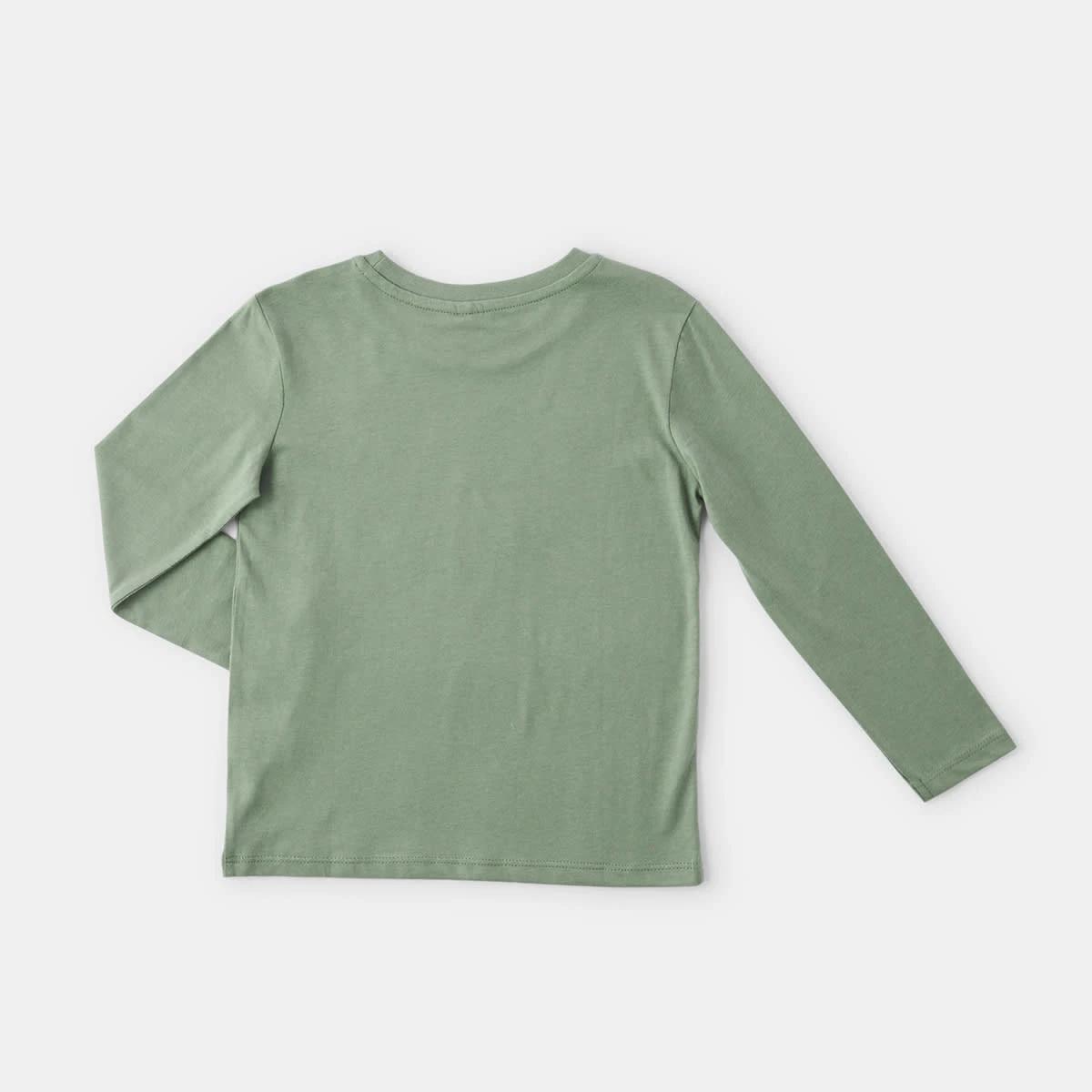 8 Long Sleeve Print T-shirt Grn Digger, 8 of 8