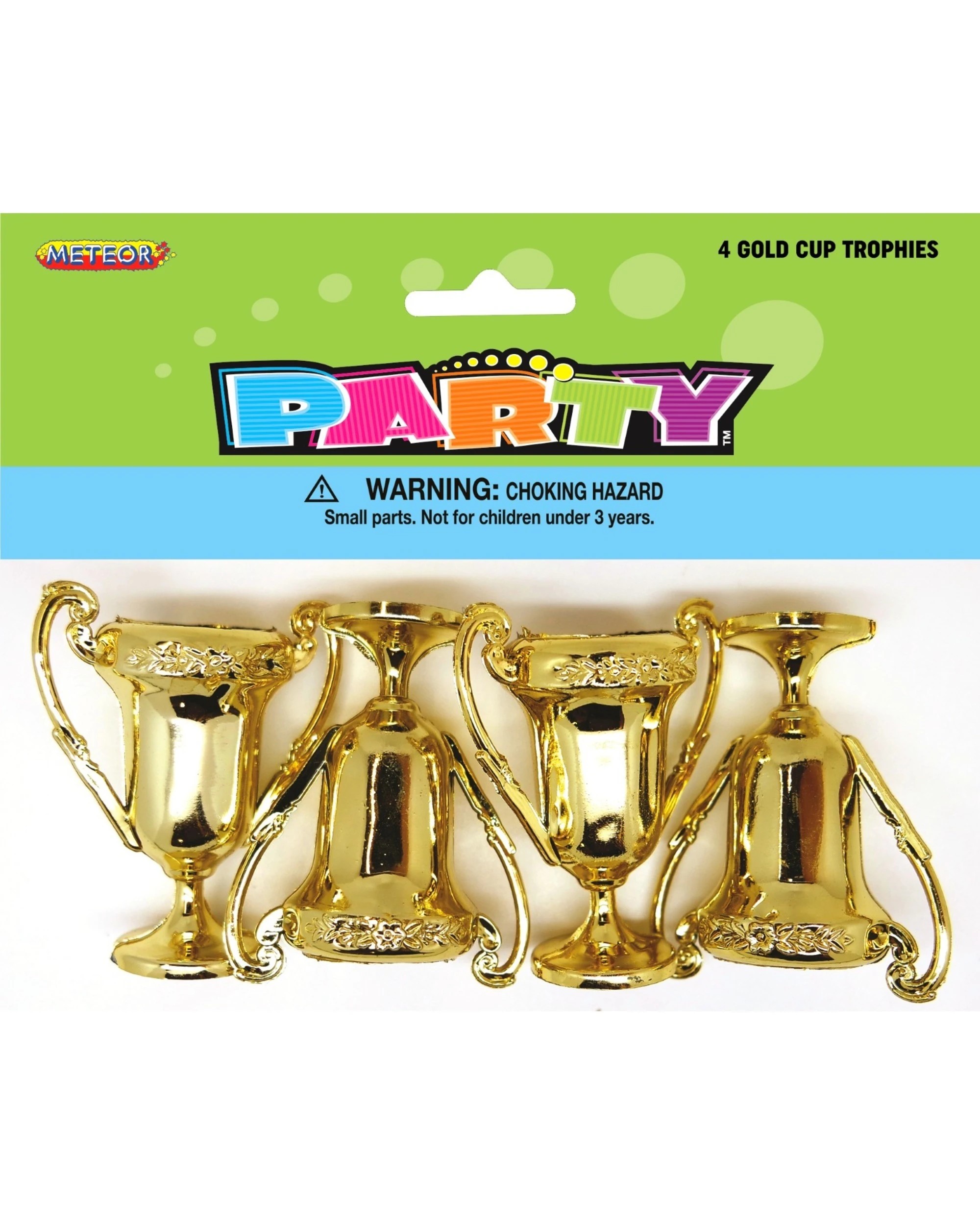 1 Unique Mini 6cm Gold Cup Trophies Pack of 4, 1 of 1
