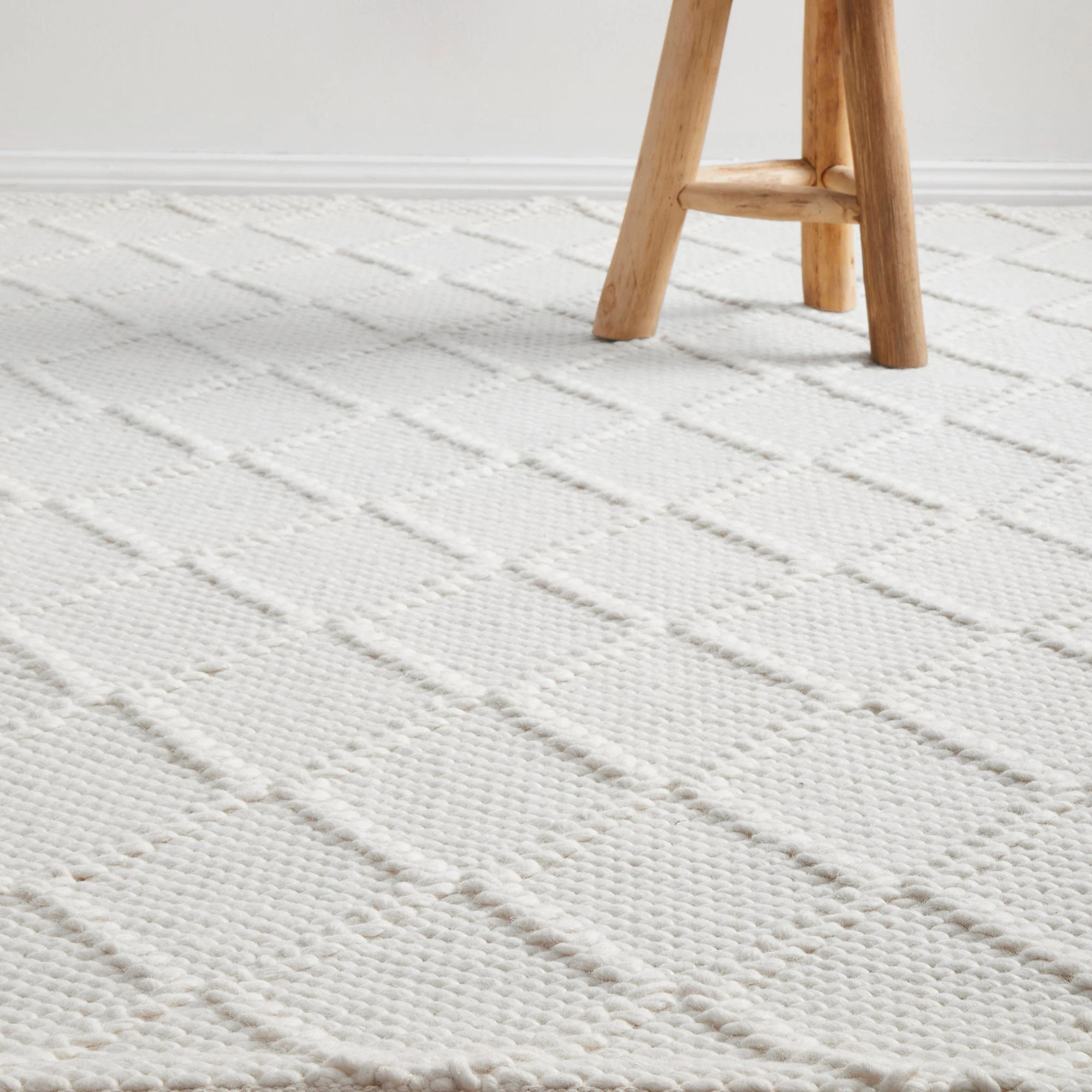 7 Common Ground Rugs Valor 400x300cm - Extra Extra Large Hand Loomed Wool Floor Rug - White, 7 of 10
