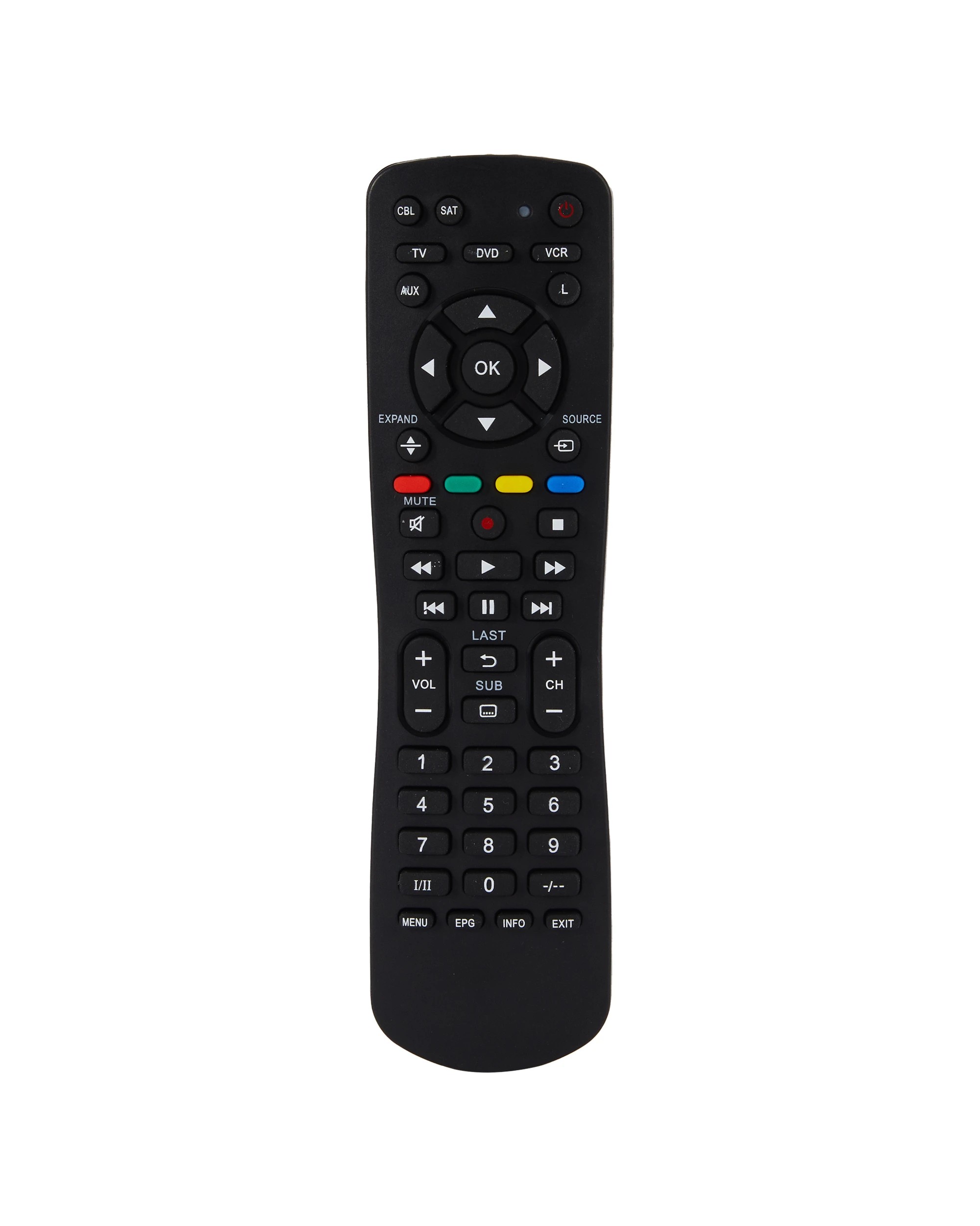 1 Universal Remote Control - Black, 1 of 7