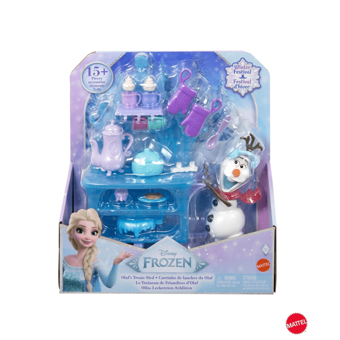 1 Mattel Disney Frozen Olaf Treat Sled Playset - Multi, 1 of 4