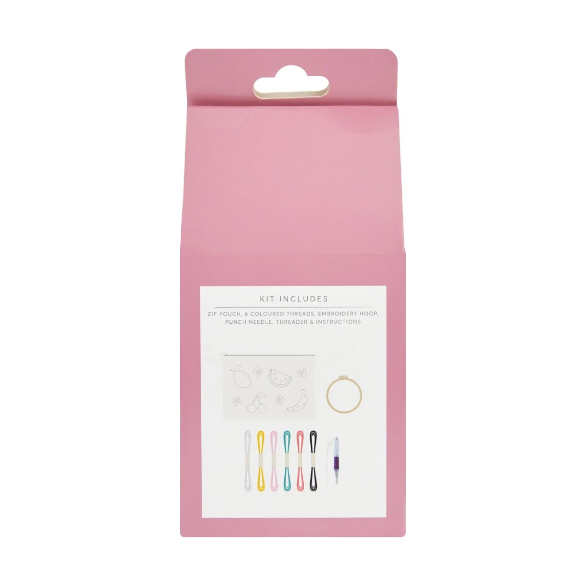 3 DIY Punch Needle Zip Pouch Craft Kit, 3 of 3