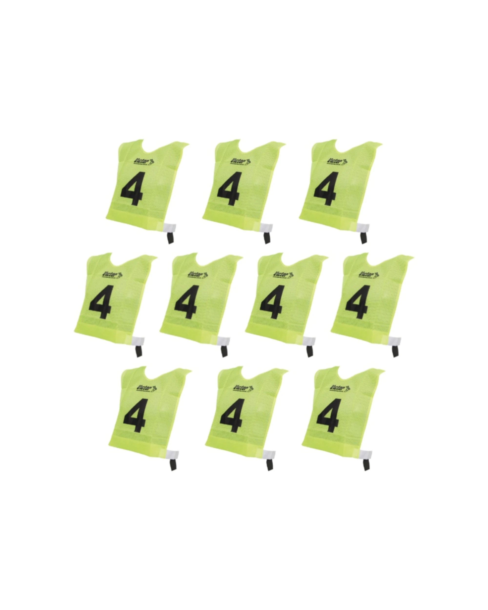 1 Victor Sports 10pc Lightweight Numbered Bibs Basketball Set Junior - Yellow, 1 of 3