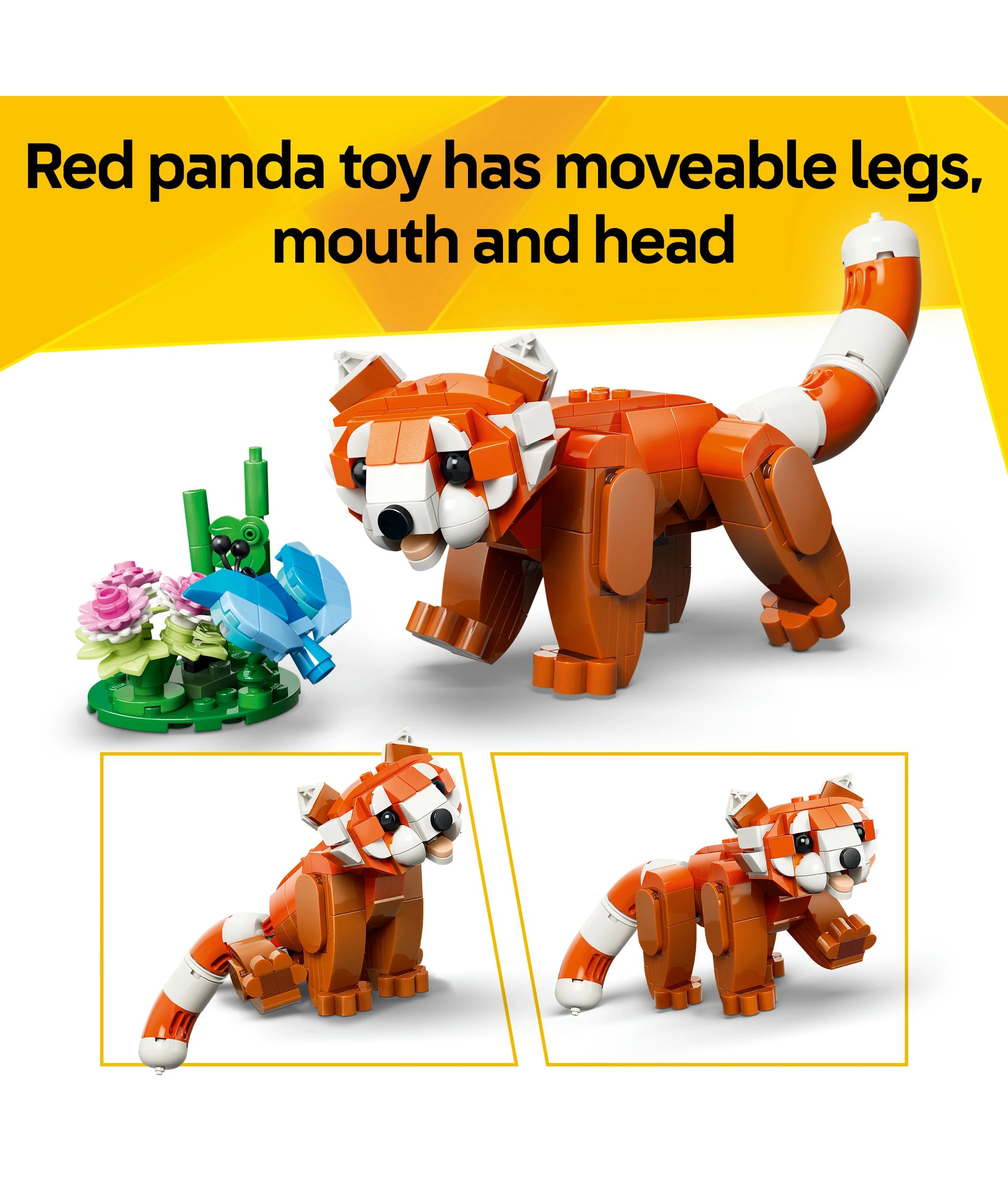 5 LEGO® Creator 3 in 1 Cute Animals: Red Panda 31394 - Multi, 5 of 10