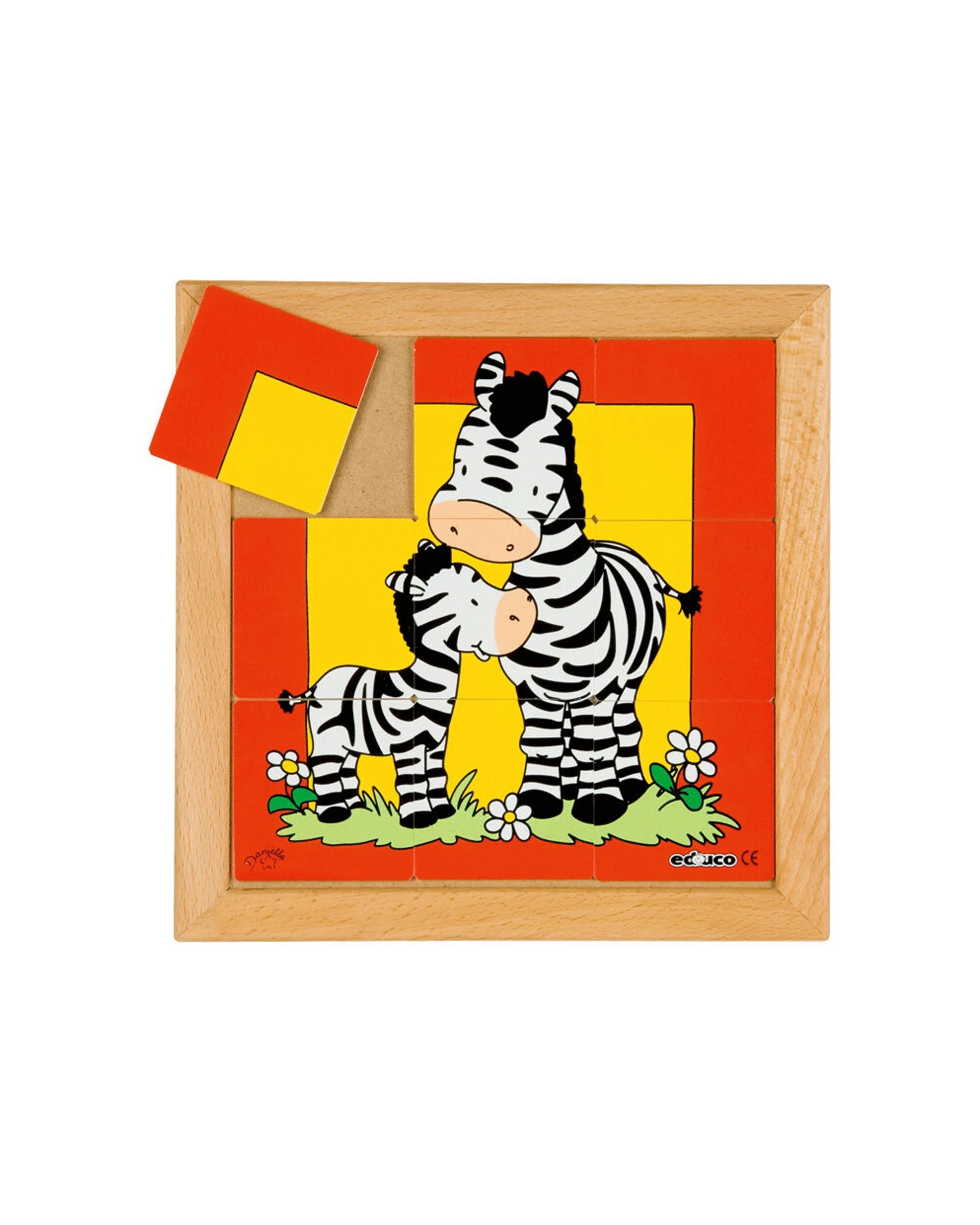 2 6Pc Educo Mother And Child Zebra Puzzle Educational Toy Durable Plastic 3Y - Multi, 2 of 3