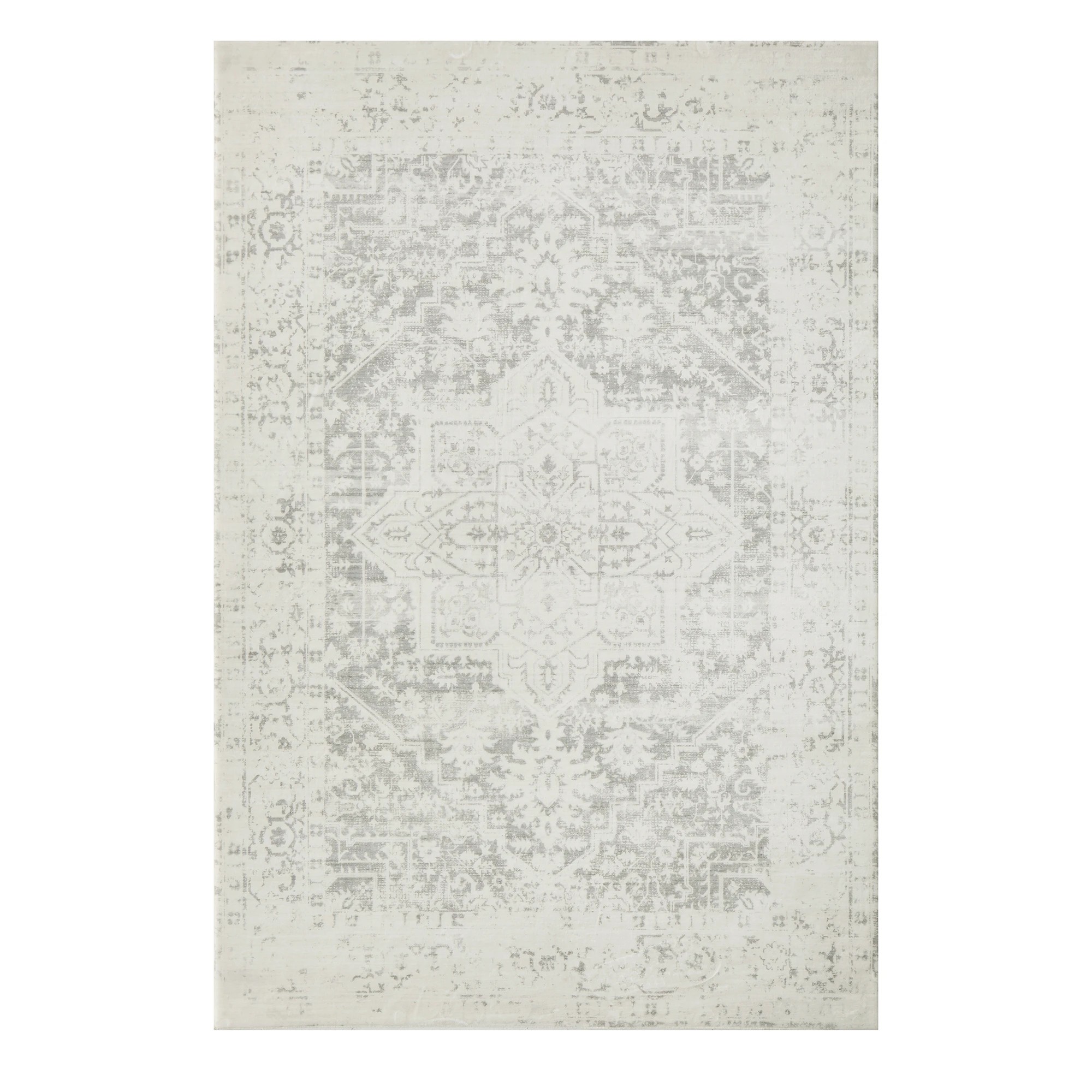 1 Common Ground Rugs Kumo Comfort Mat Asha 290x200cm - Large Soft Memory Foam Rug - Silver, 1 of 8