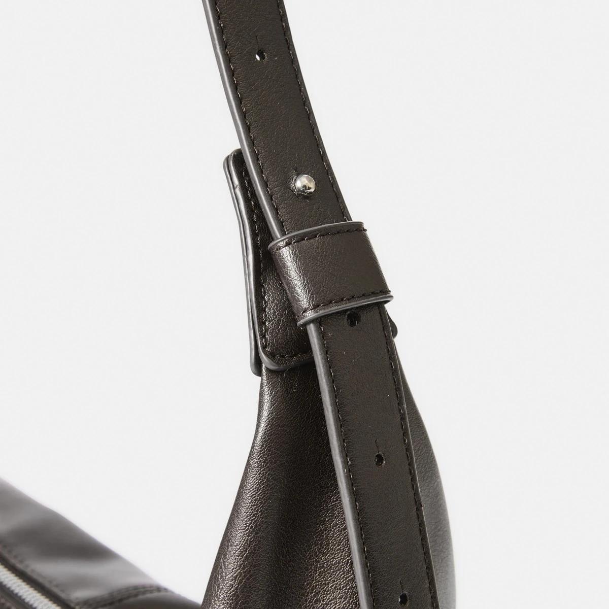 3 Crescent Crossbody Bag Choc Plum, 3 of 5