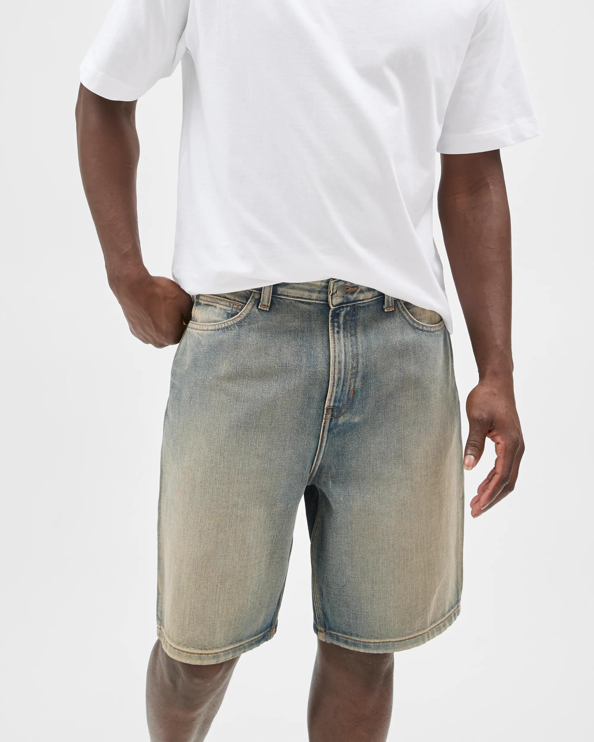 4 Commons Loose Fit Denim Shorts MUDDY INDIGO, 4 of 6