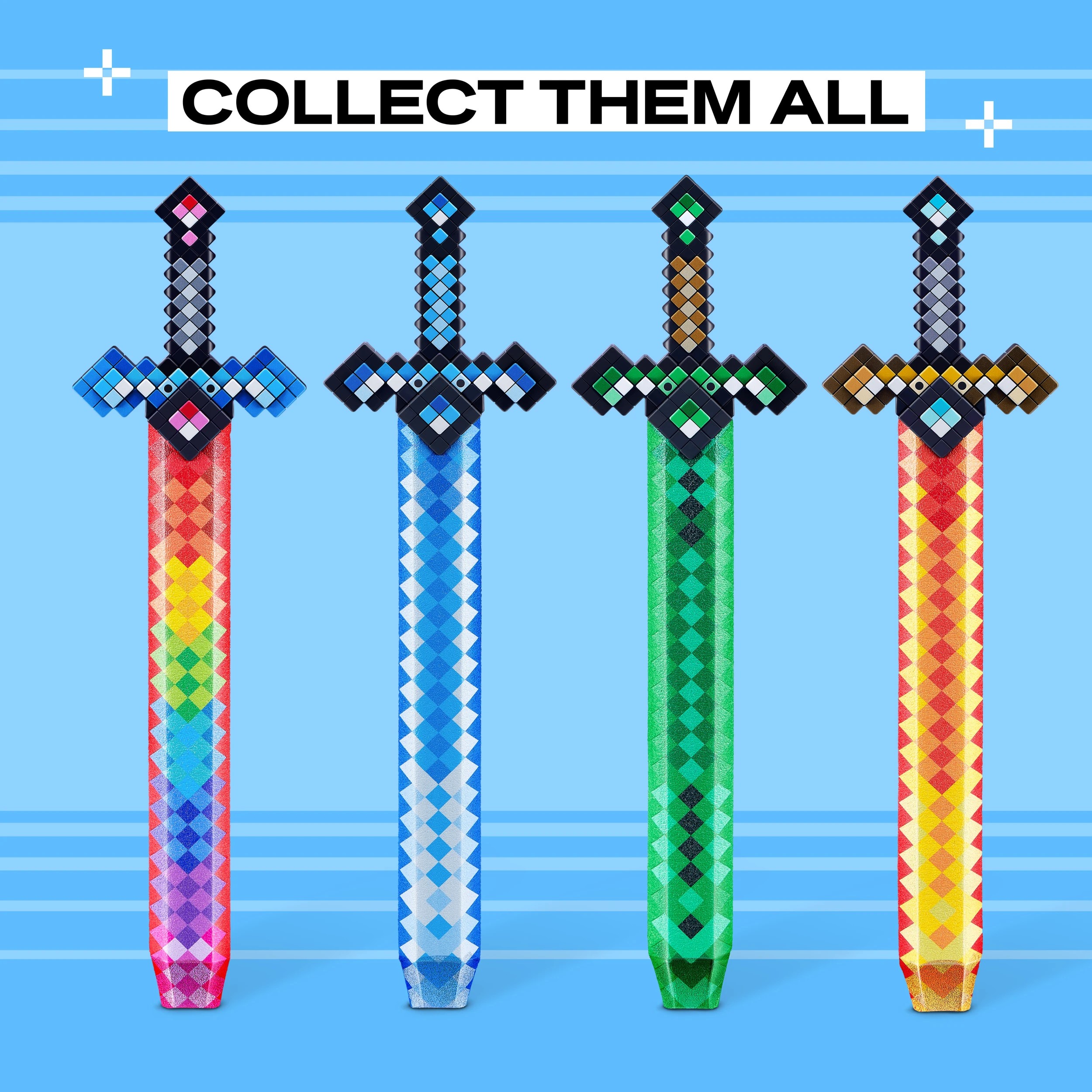 6 Zuru X-Shot Role Play Pixel Sword - Assorted, 6 of 8