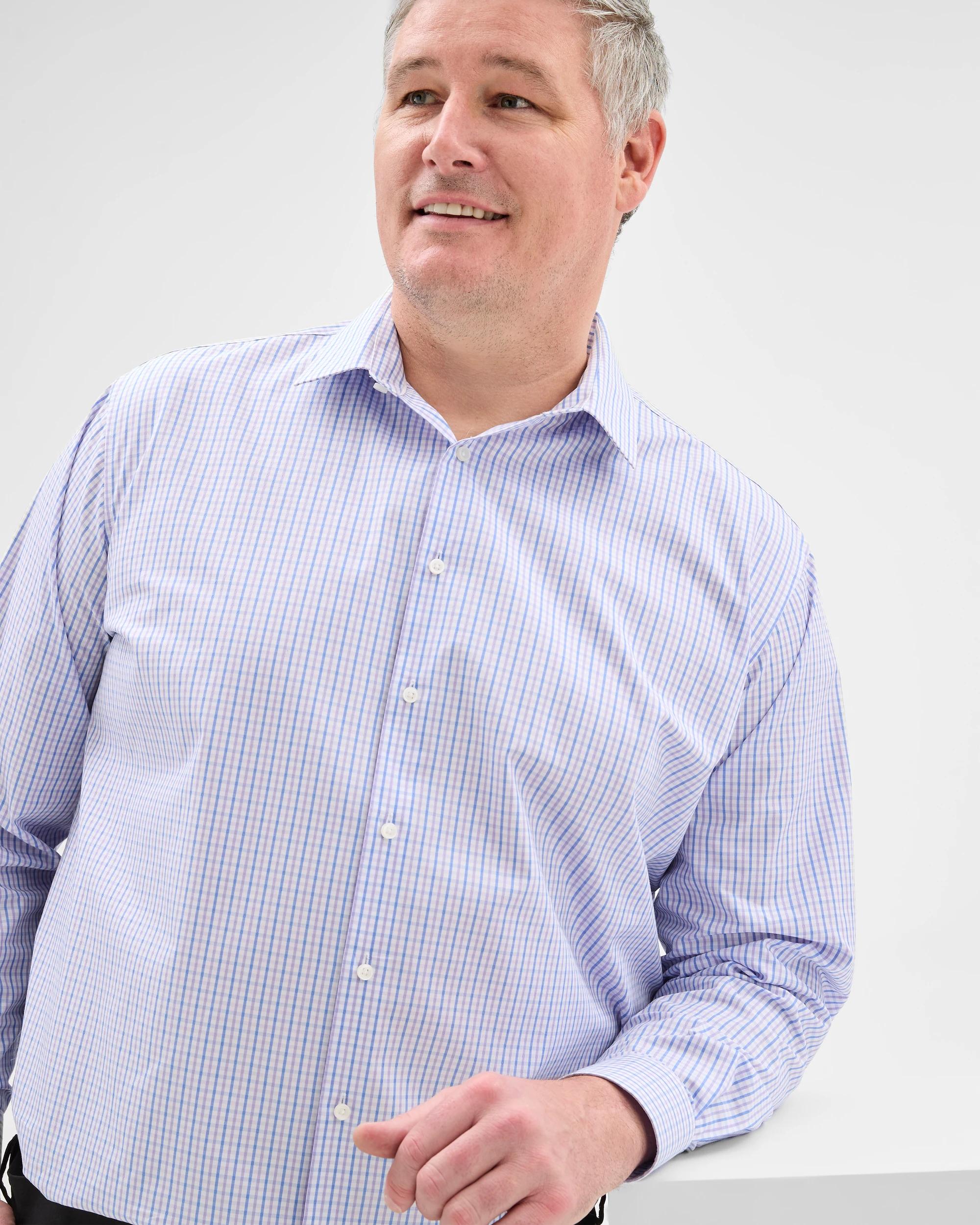 6 Target Plus Size Australian Cotton Business Shirt BLUE, 6 of 7