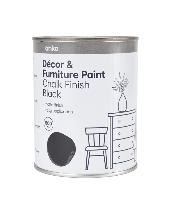 Decor & Furniture Paint - Chalk Finish Black