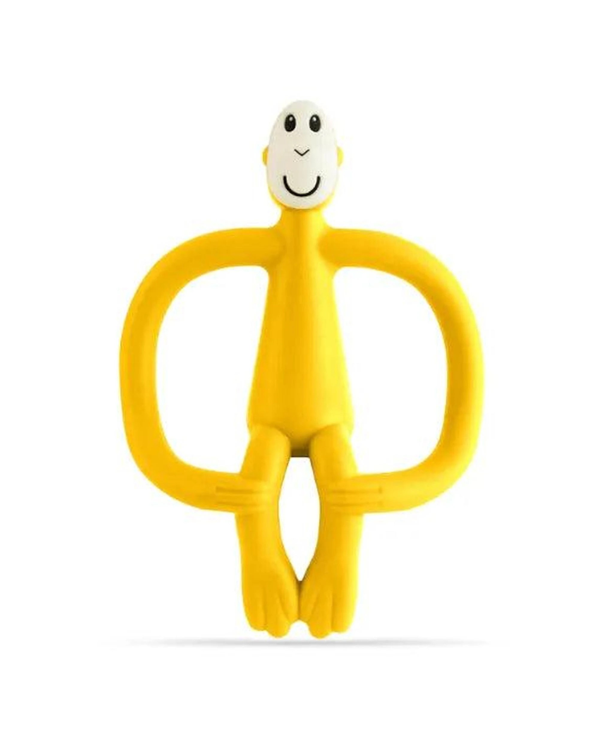 1 Matchstick Monkey Teething Toy and Gel Applicator - Yellow, 1 of 4