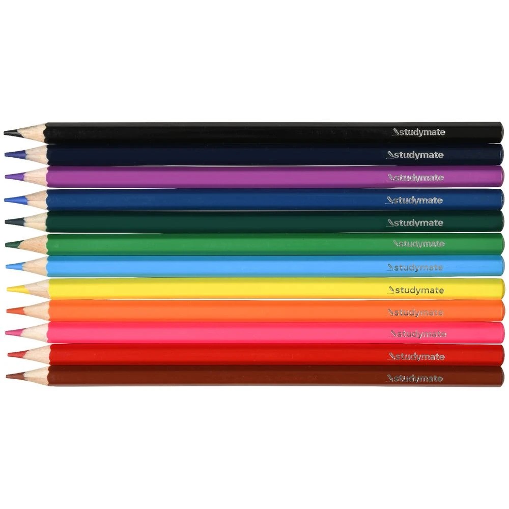 3 Studymate Coloured Pencils 12 Pack, 3 of 3