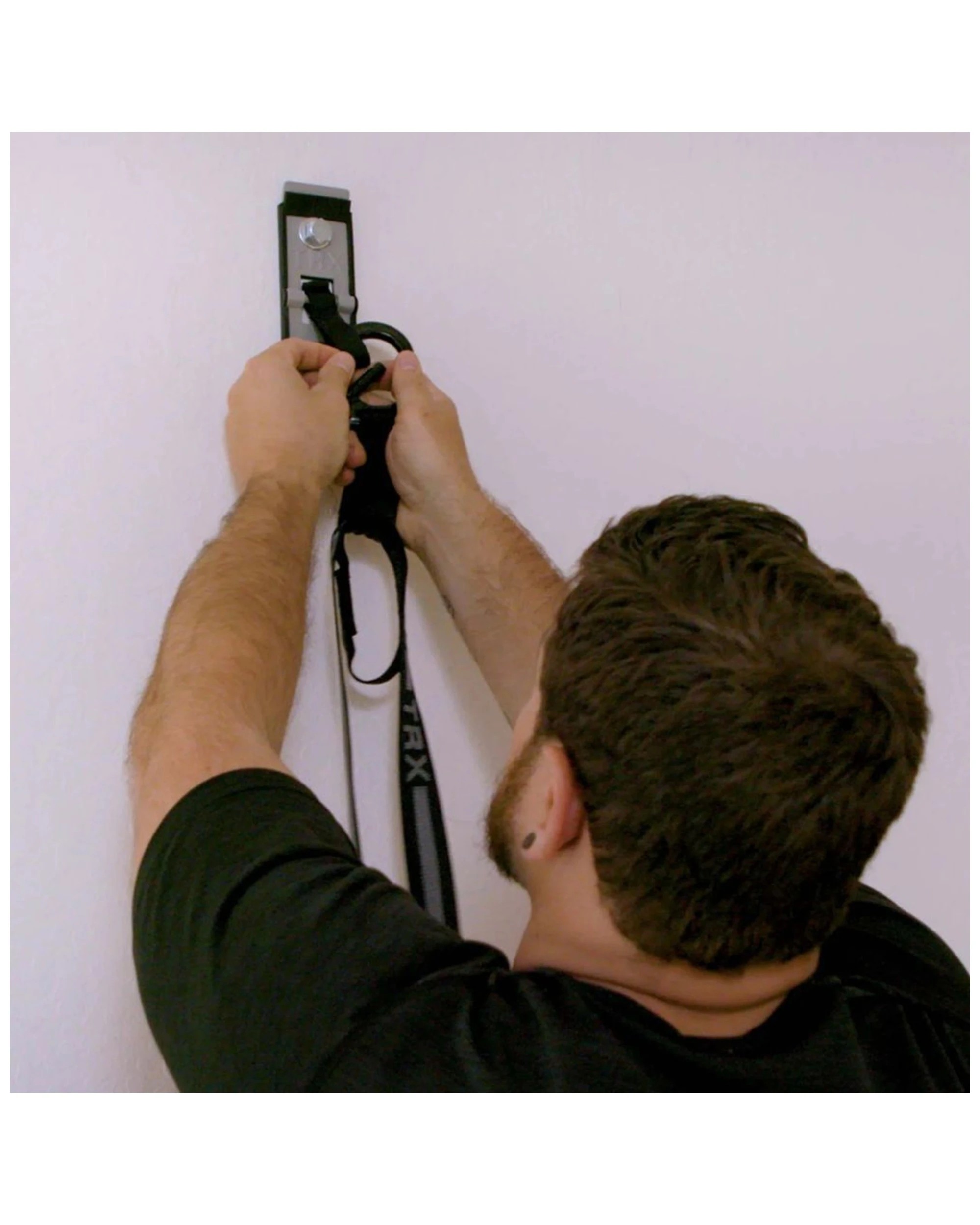 3 TRX Invizi Mount V2 Secure Workout Anchor Steel Wall Mount Indoor Outdoor - Silver, 3 of 3