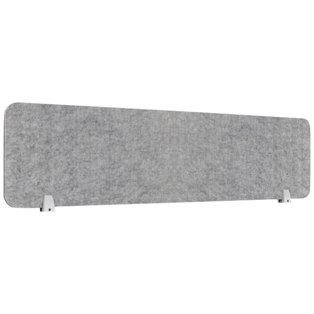 1 Furnx Eco Panel Screen Desk Mount 1490 x 400 mm Grey/White Commercial Desking Accessories, 1 of 2