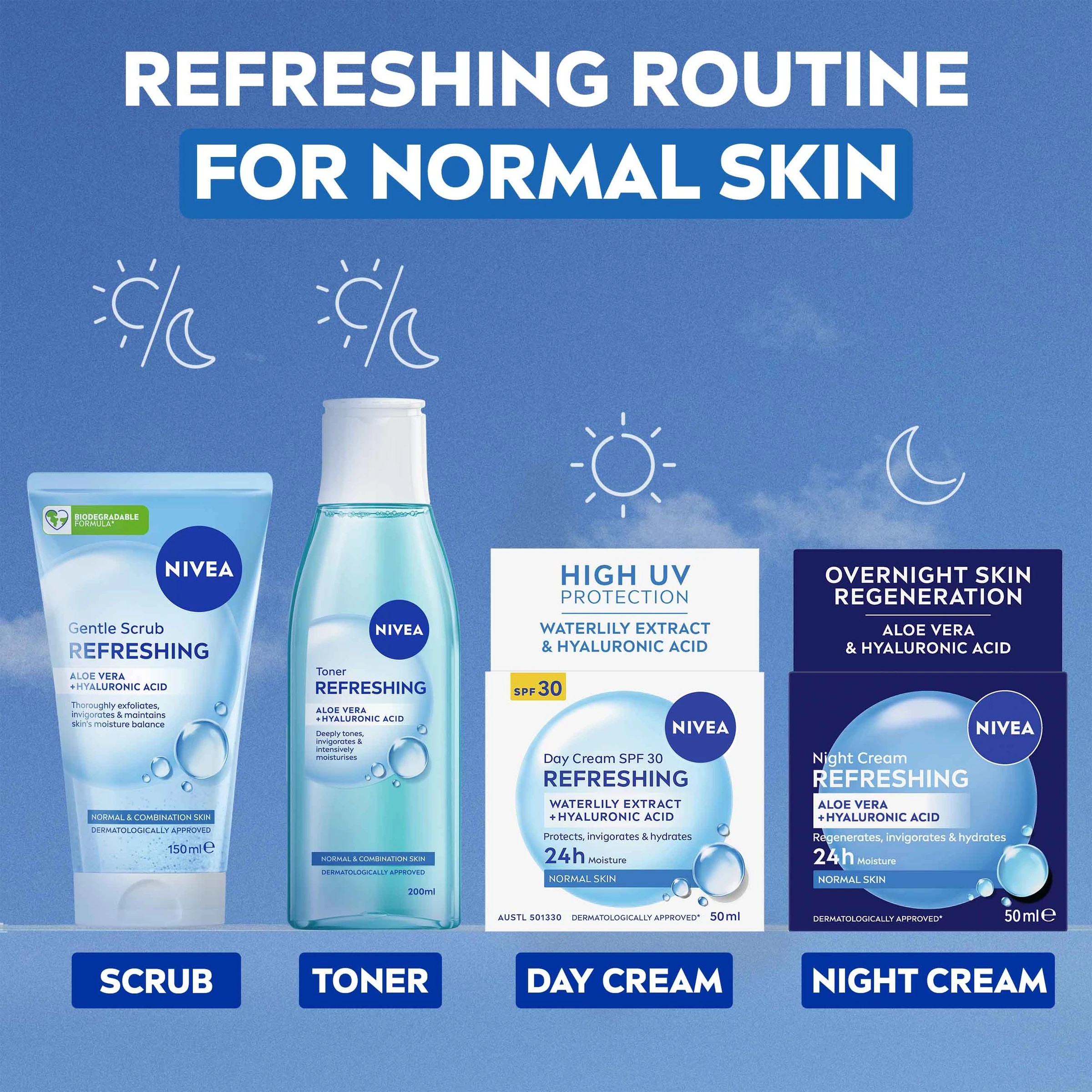 3 NIVEA Refreshing Gentle Scrub 150ml - Aloe Vera & Hyaluronic Acid, 3 of 9