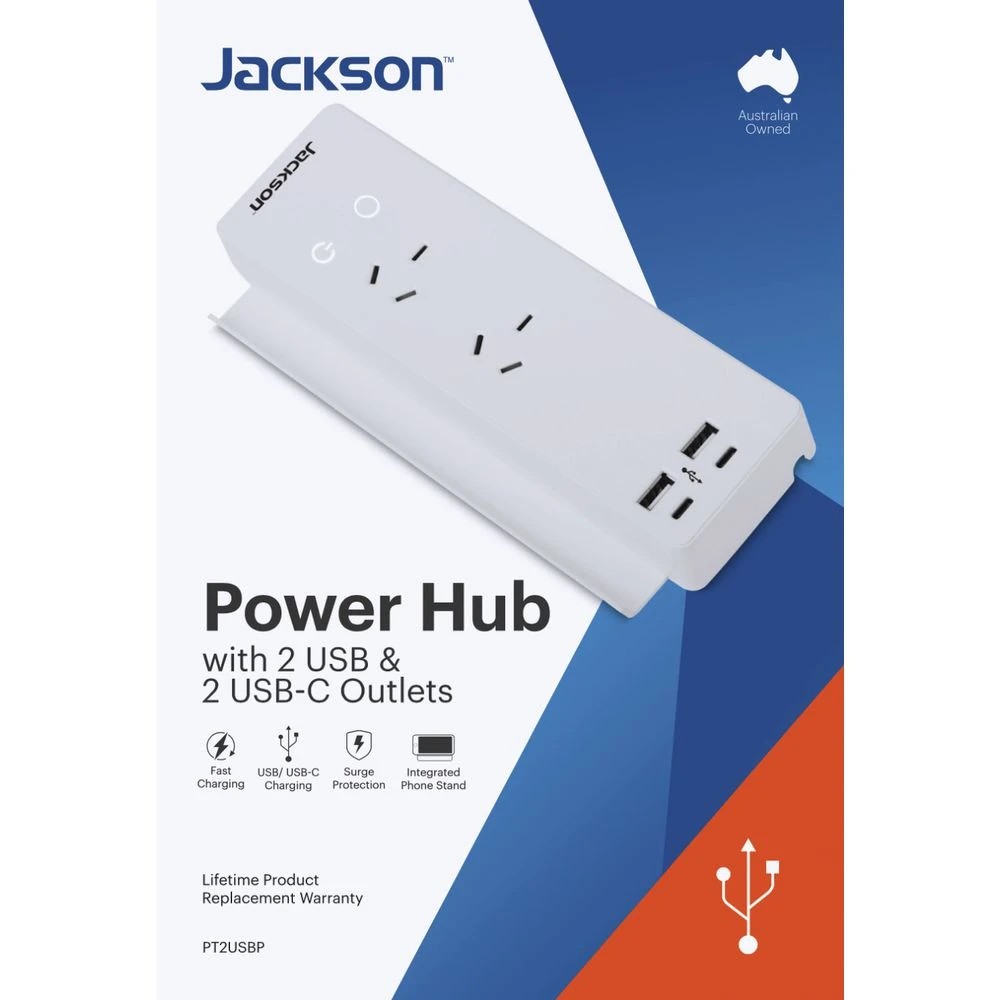 2 Jackson Desktop Power Hub 2 x USB & 2 x USB-C Charging Ports, 2 of 3
