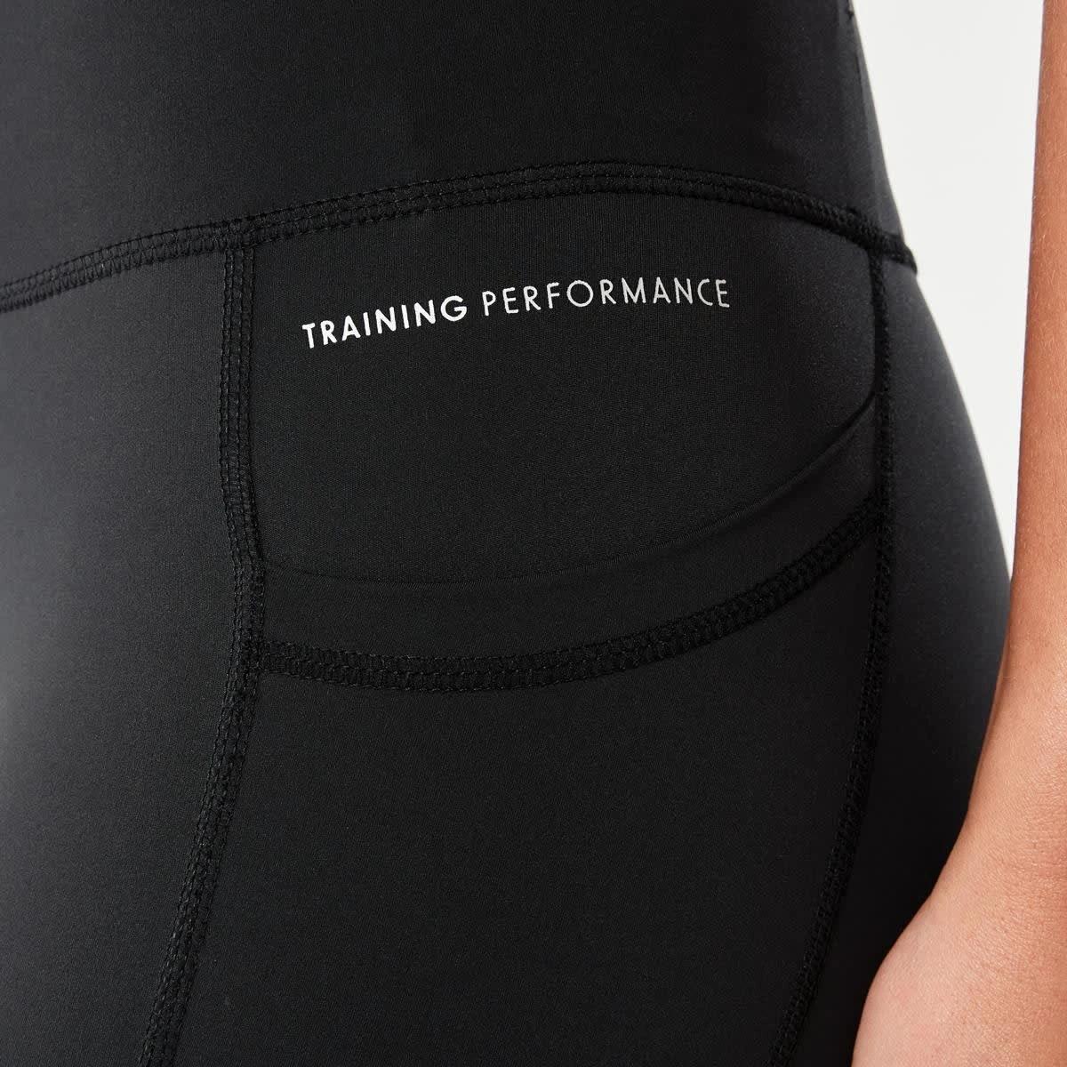 6 Active Womens Full Length Training Leggings BLACK, 6 of 6