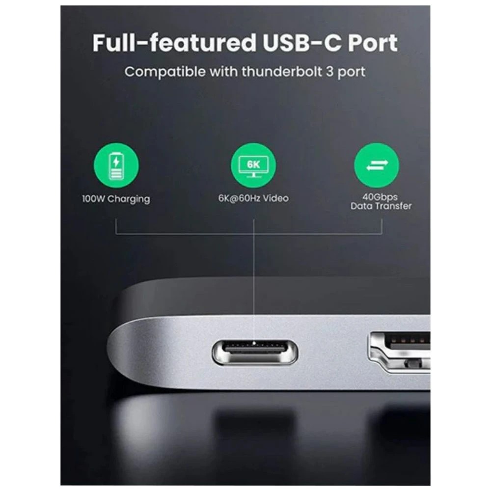 5 UGREEN 5 in 2 USB-C Hub for Mac, 5 of 6