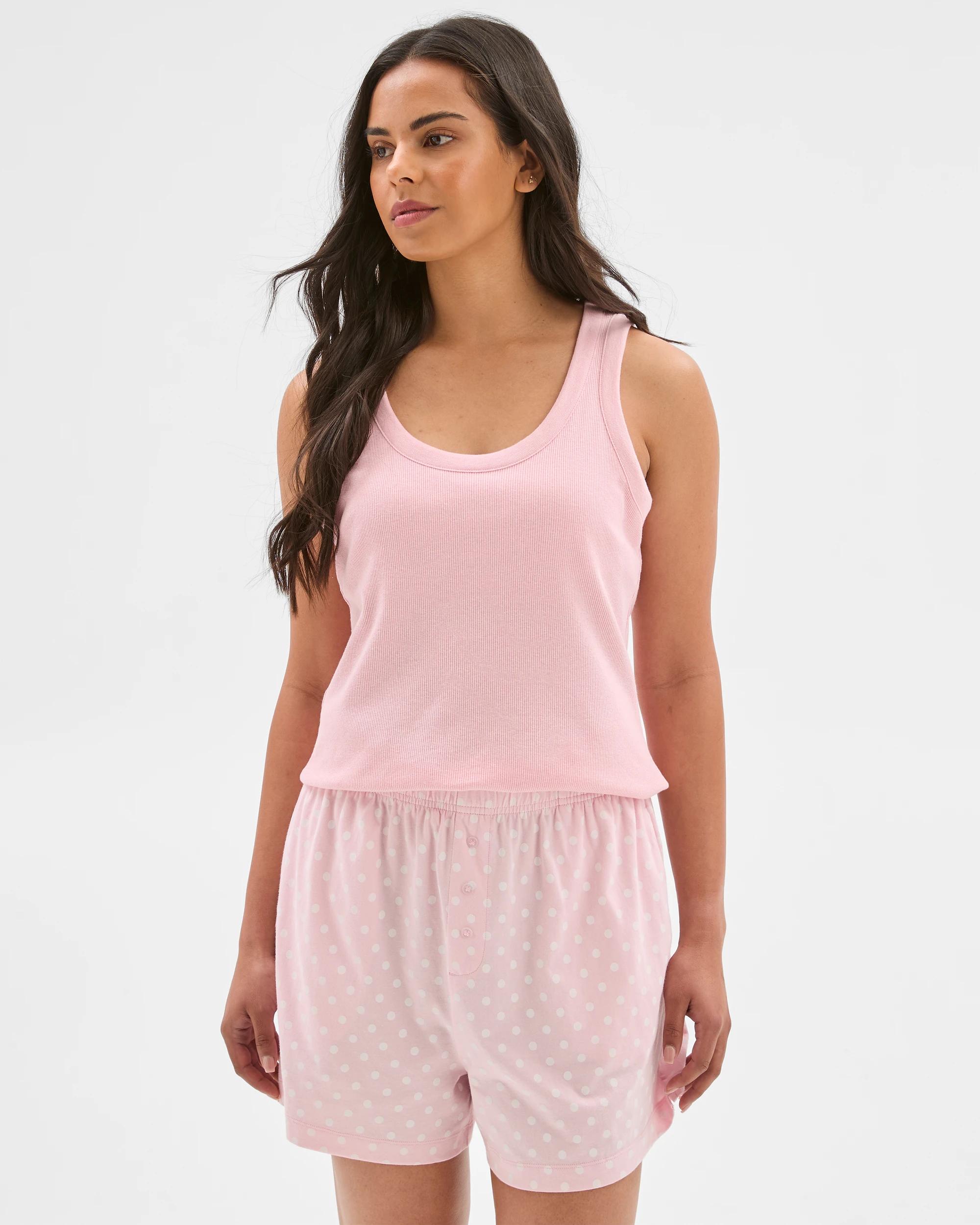 2 Target Australian Cotton Jersey Sleep Boxer Shorts POLKA DOT, 2 of 6