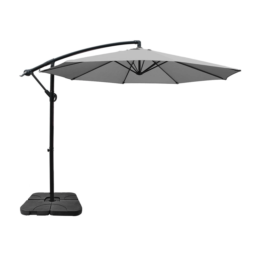 2 Instahut Umbrella Outdoor Umbrellas Cantilever Sun Stand UV Garden Base  3M - Multi, 2 of 2