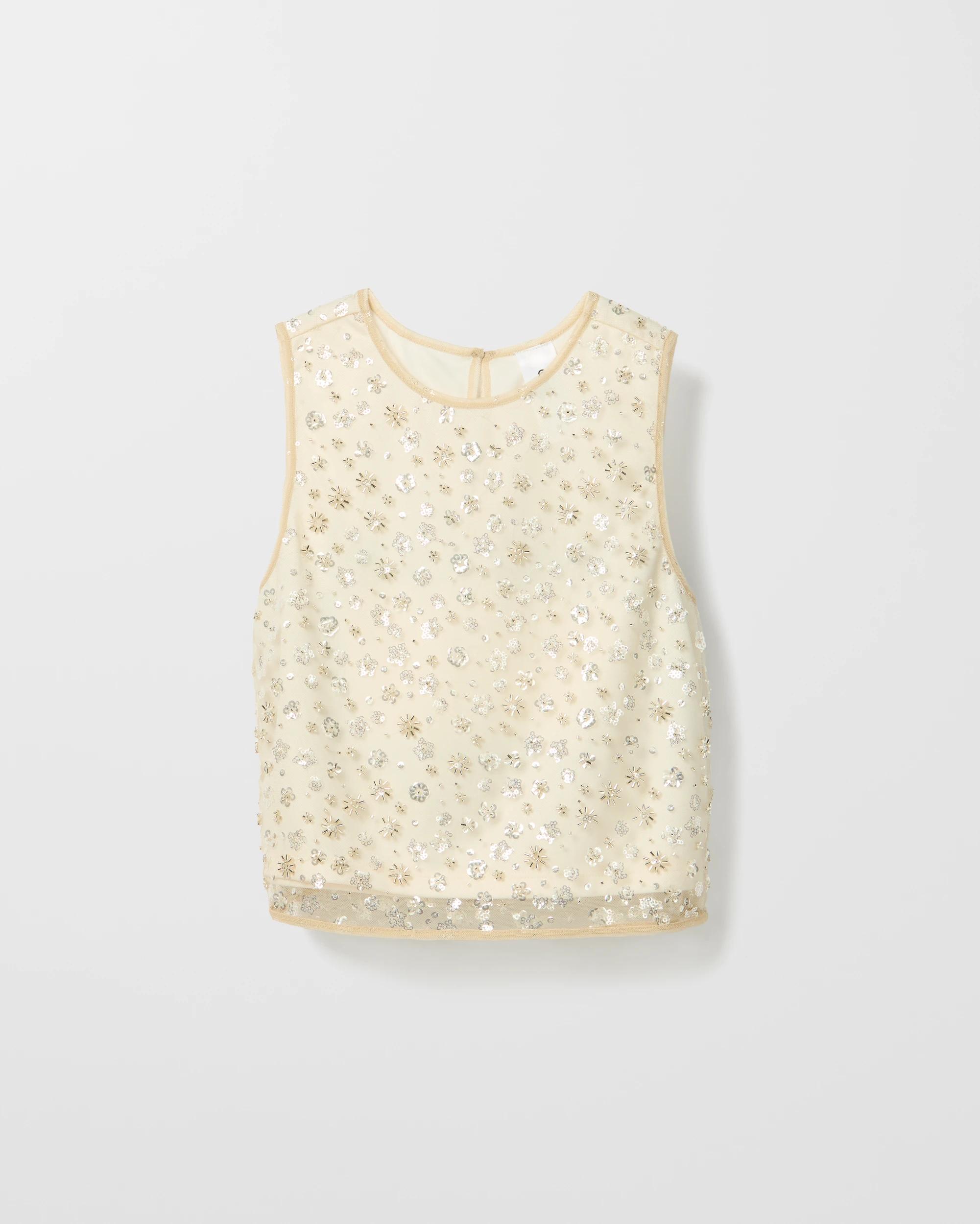 4 Target Beaded Top CREAM, 4 of 5