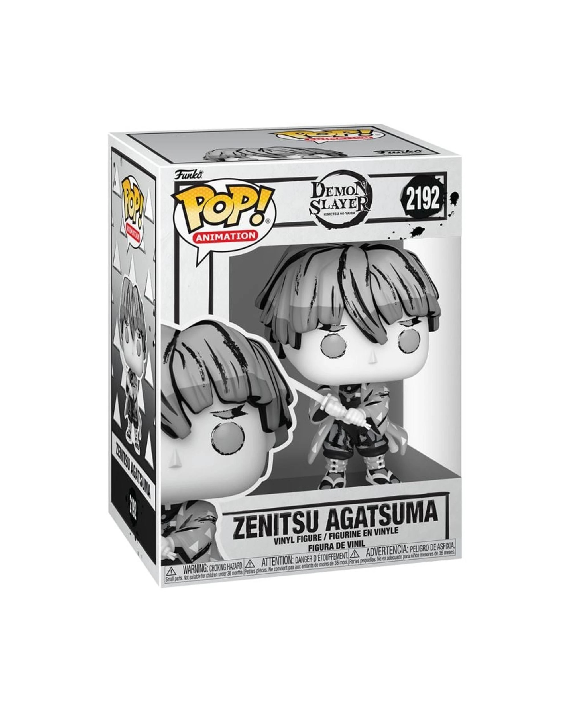3 Demon Slayer Zenitsu Agatsuma - Sumi-Ink -  Funko POP! Vinyl, 3 of 3