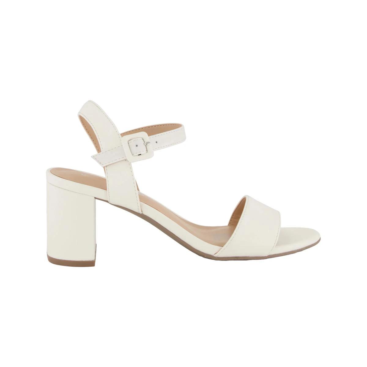 1 Basic Block Heel Dress Sandals Snw White, 1 of 5