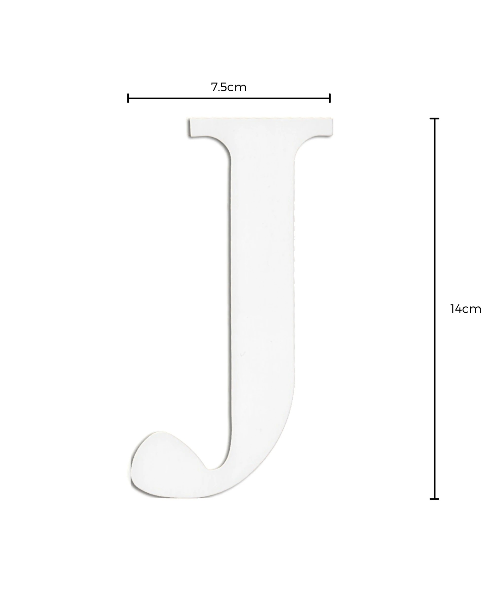 2 Party Maker Cardboard Letter J Pack of 2 - White, 2 of 3