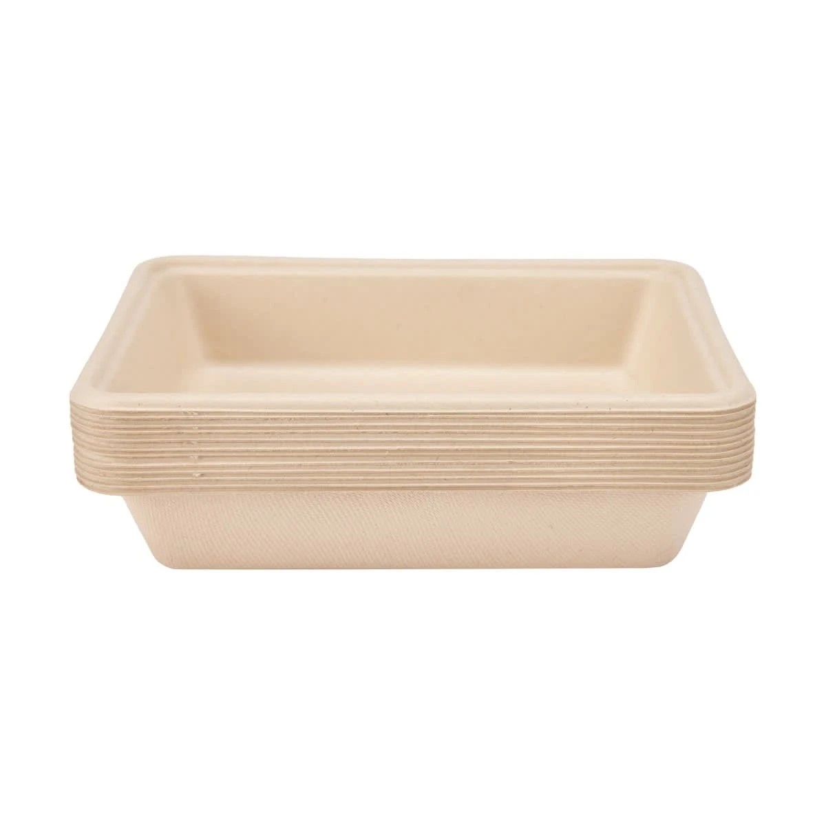 1 12 Piece Sugarcane Pulp Trays, 1 of 7