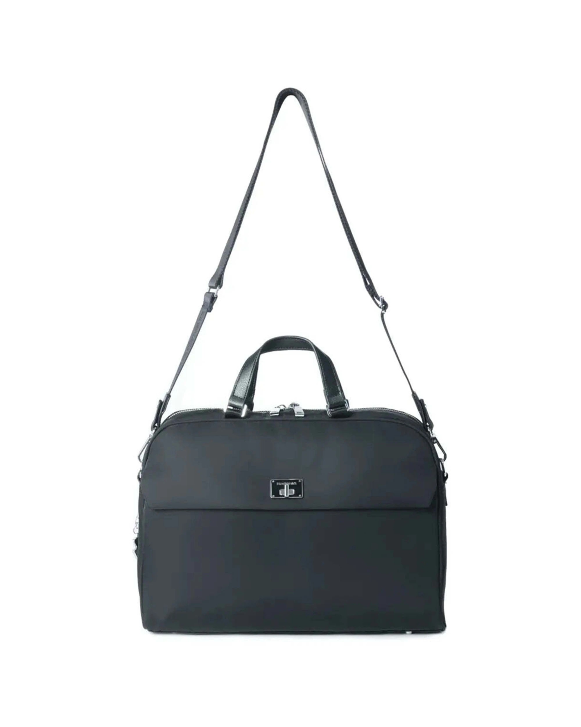 3 Hedgren Harmony Business Handbag RFID Pocket Water Repellent RPET Polyester - Black, 3 of 8