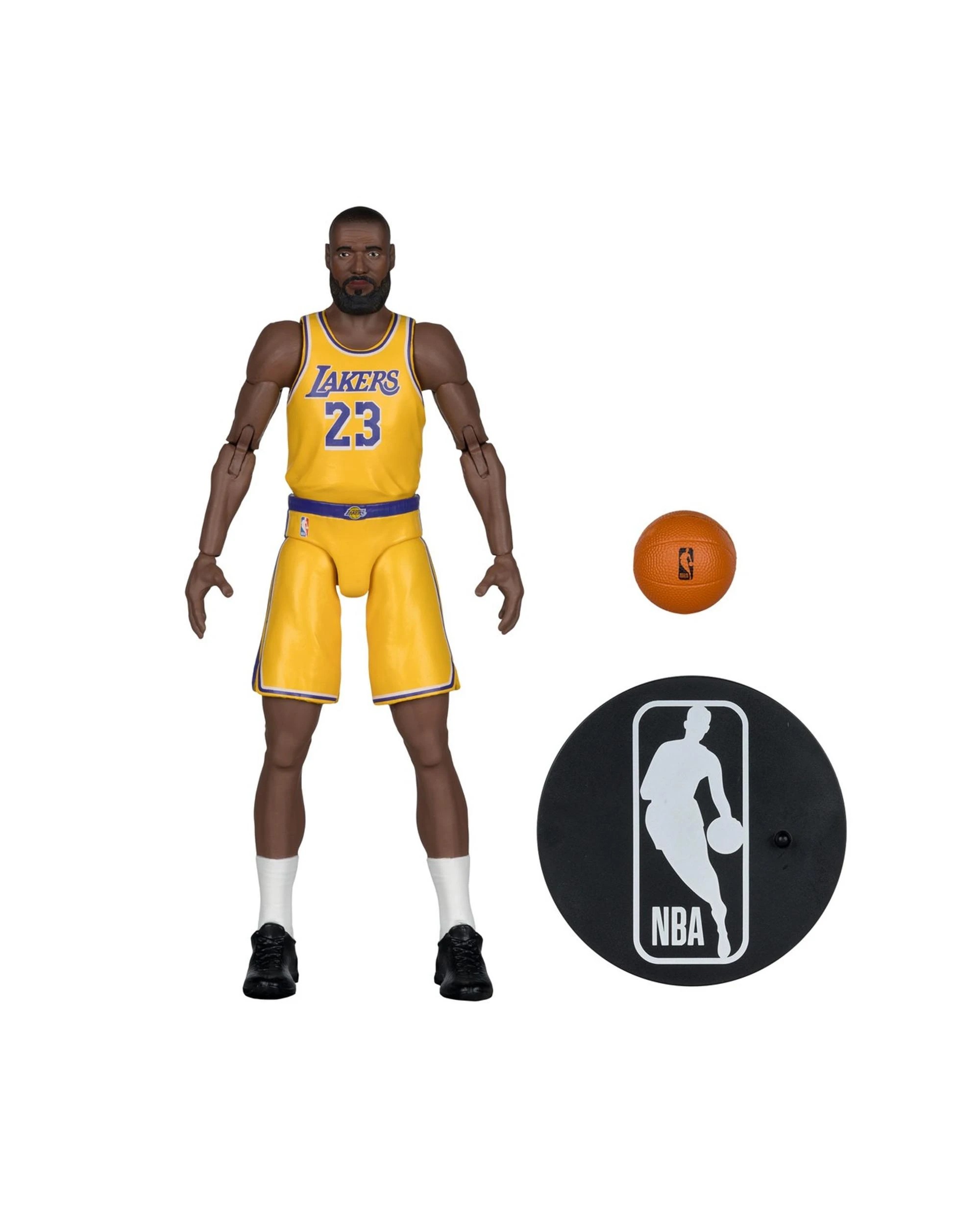 2 McFarlane SportsPicks NBA Los Angeles Lakers Lebron James 6 inch Articulated Figure, 2 of 8