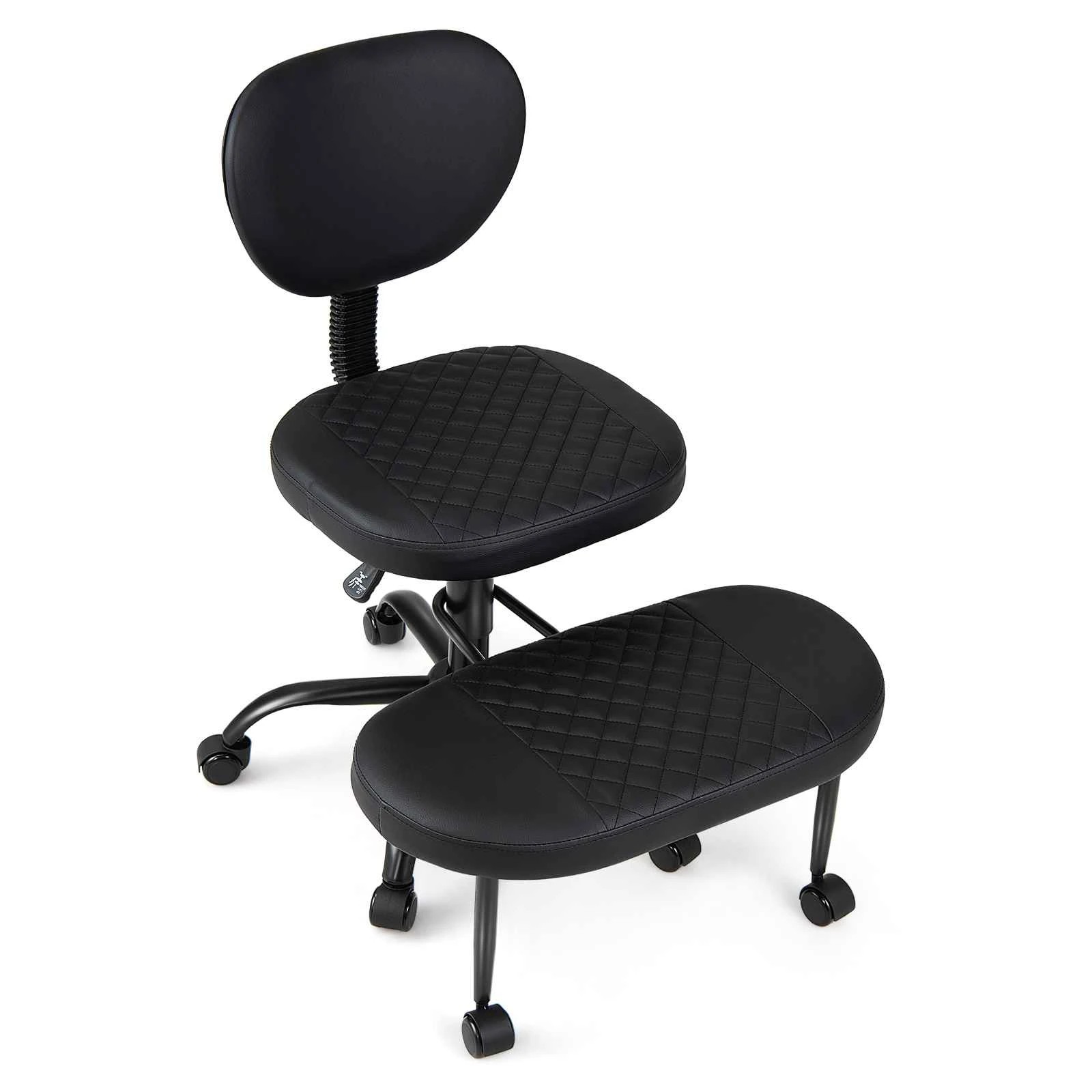 1 Costway Office Chair Ergonomic Kneeling Chair w/Adjustable Seat & Rotatable Footrest, 1 of 1