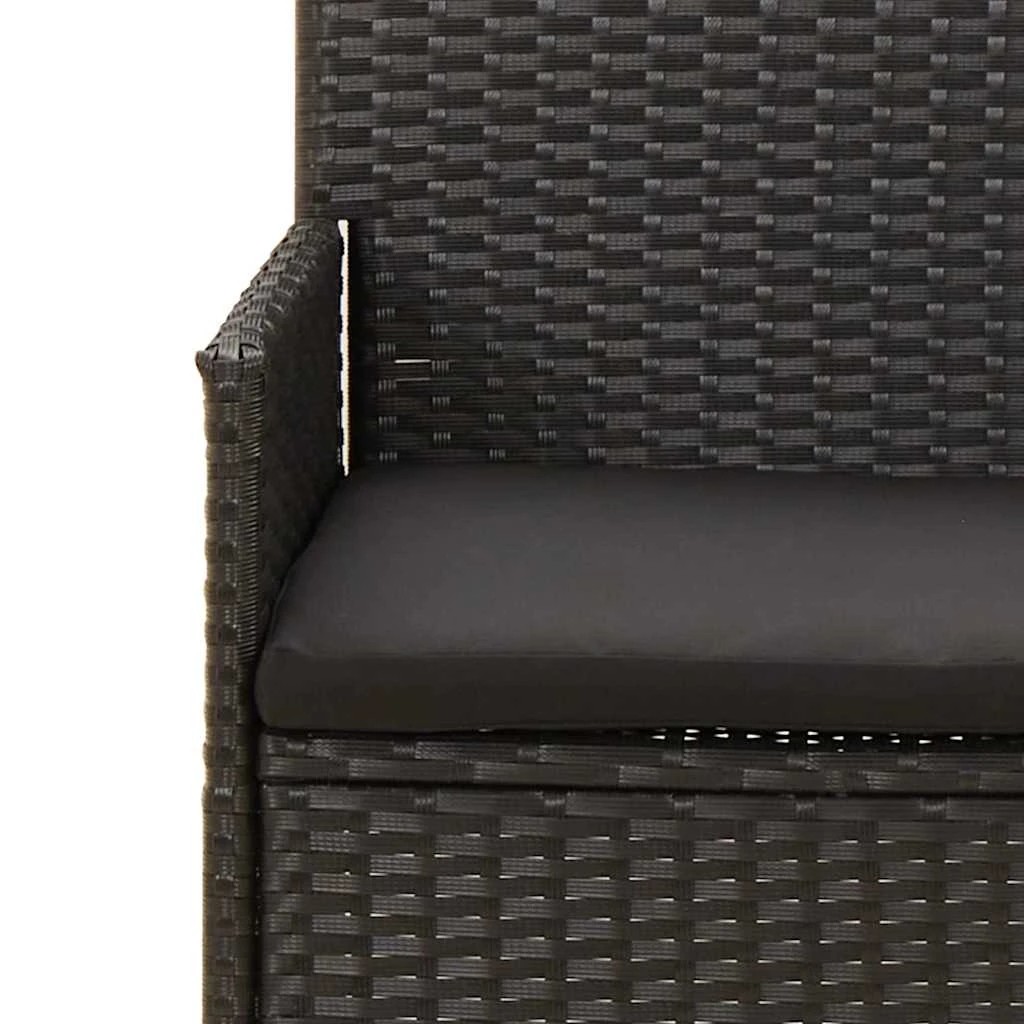 9 vidaXL garden lounge set Seats Many - Black, 9 of 9