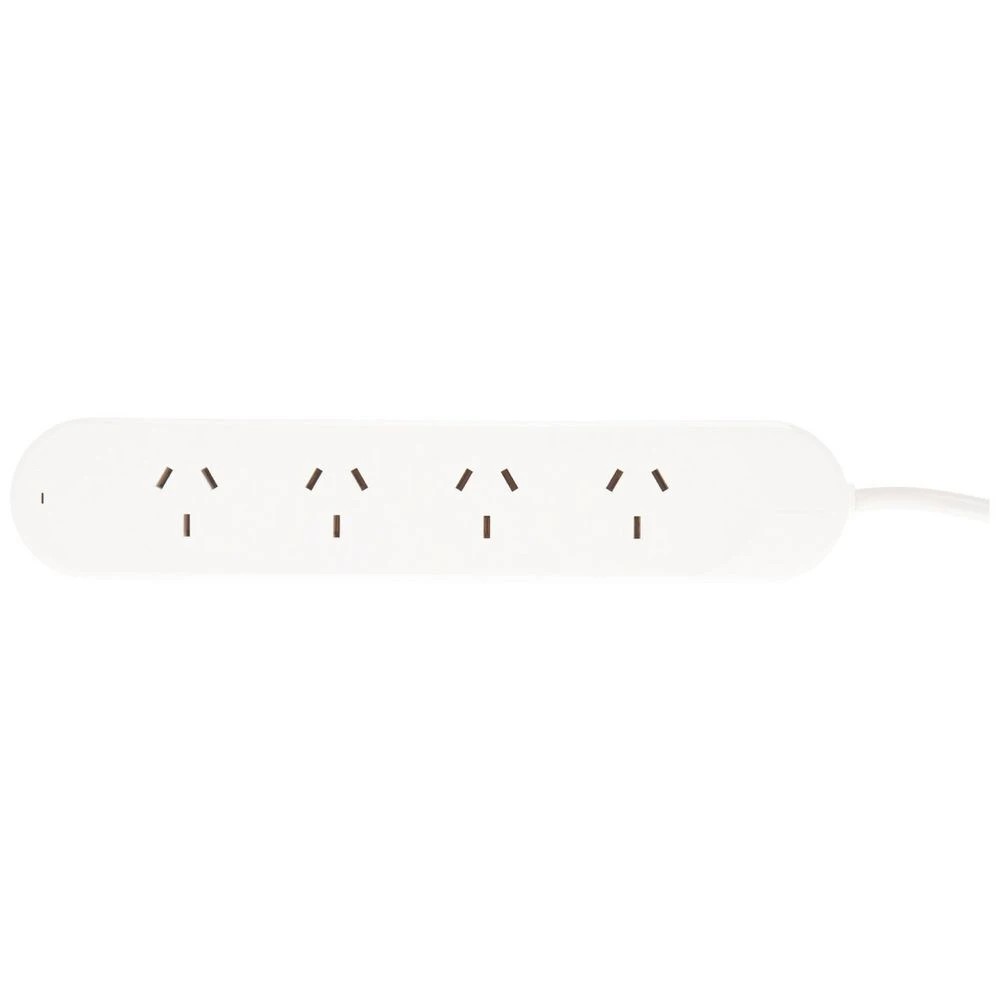 1 HPM Surge Protected 4 Outlet Powerboard 0.9m White, 1 of 2
