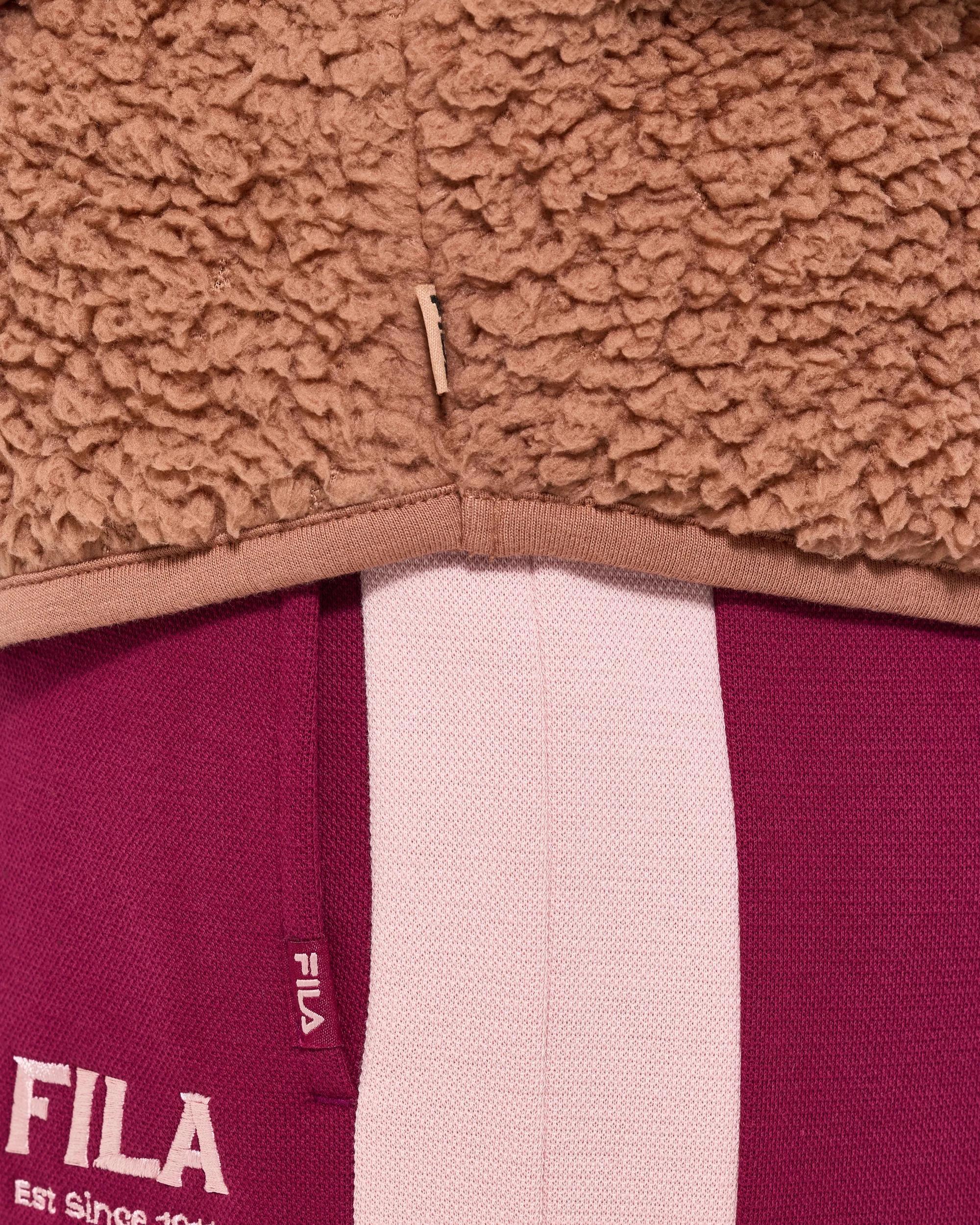 10 Fila Hallie Quarter Zip Teddy Fleece Top SHEER, 10 of 10