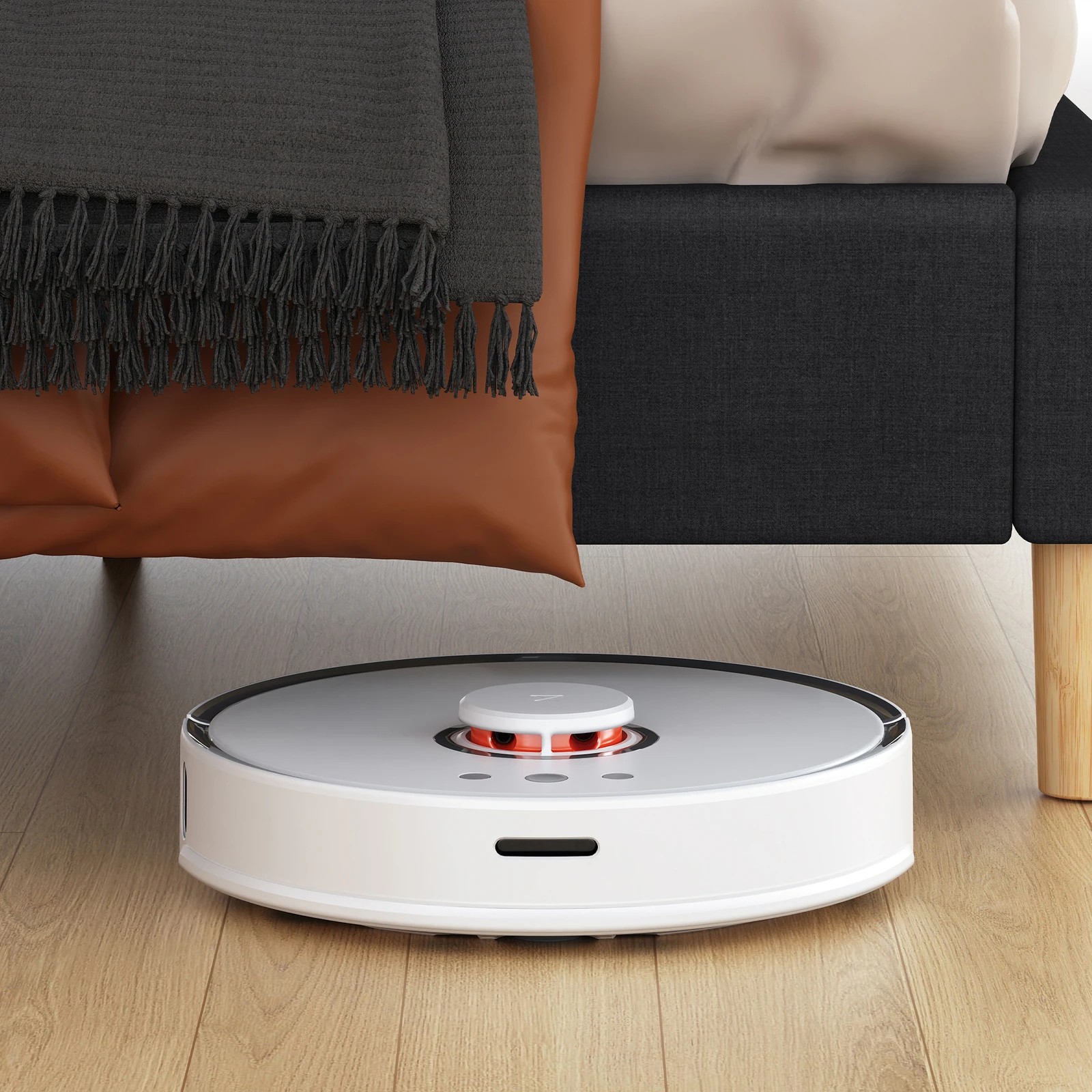 6 Alfordson Bed Frame King Size Mattress Base Platform Fabric Calla - Charcoal, 6 of 10