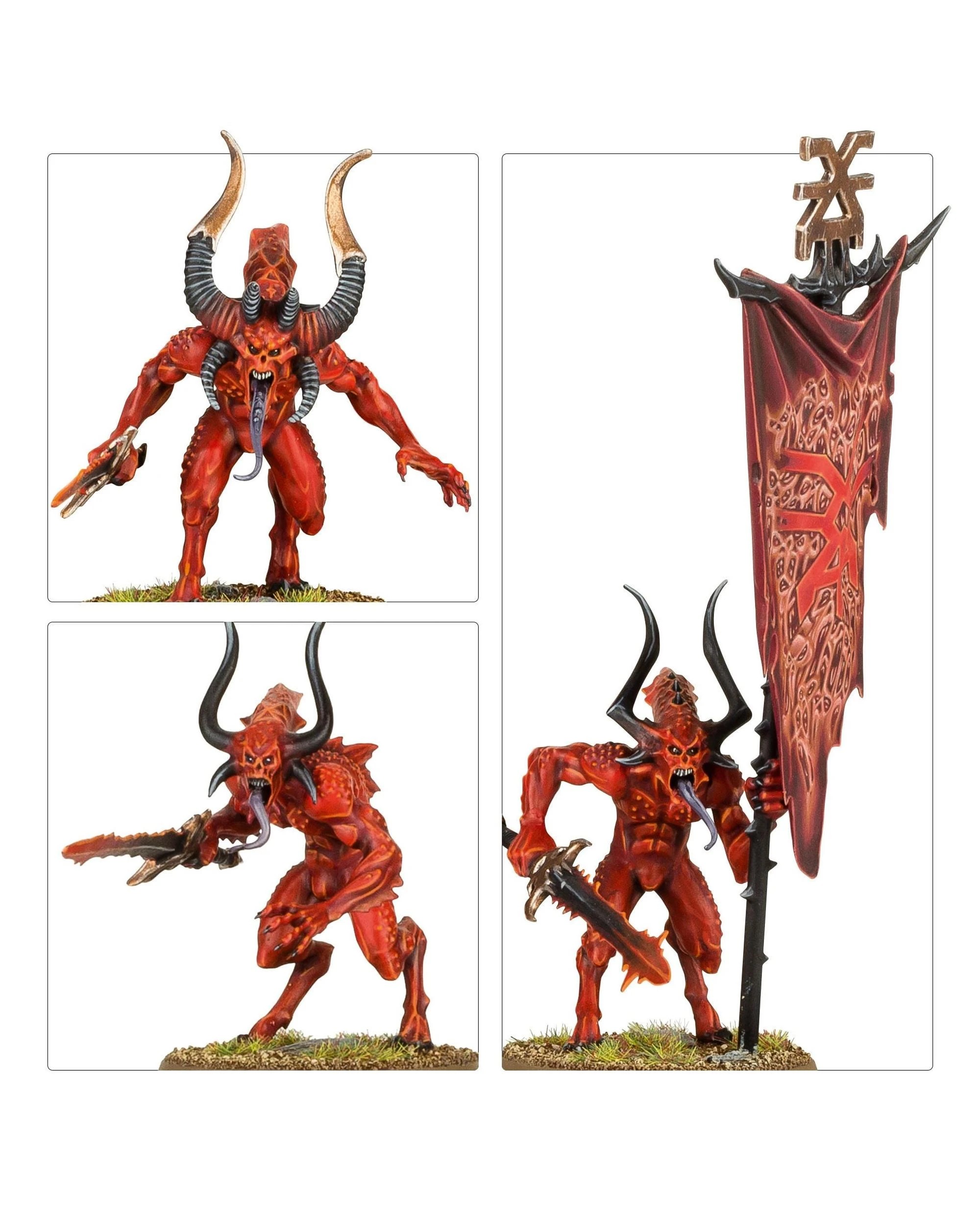 8 Warhammer: 40,000 World Eaters Battleforce: Khorne Daemonkin, 8 of 9